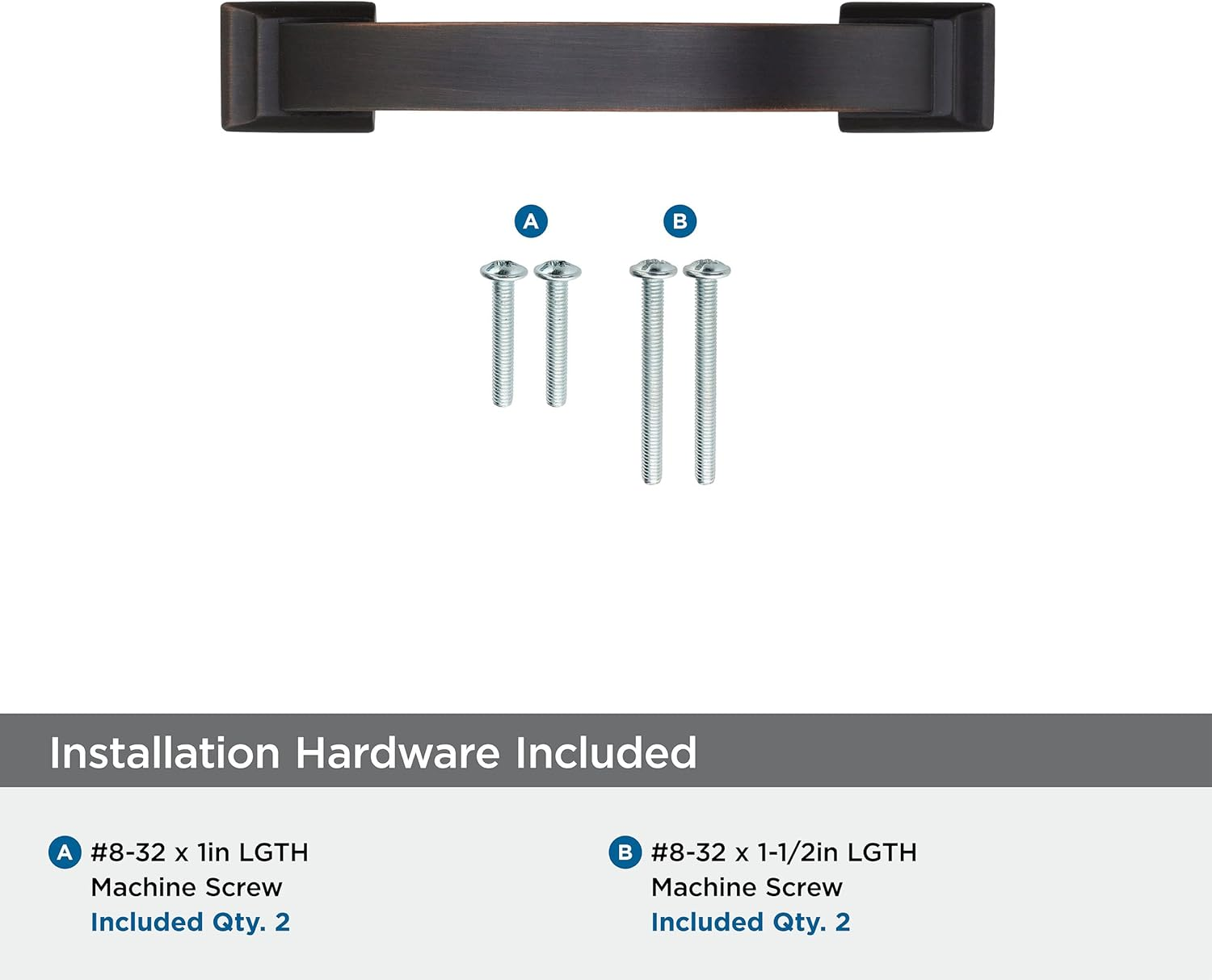 Amerock | Cabinet Pull | Oil Rubbed Bronze | 3 Inch (76 Mm) Center to Center | Candler | 1 Pack | Drawer Pull | Drawer Handle | Cabinet Hardware image number 2