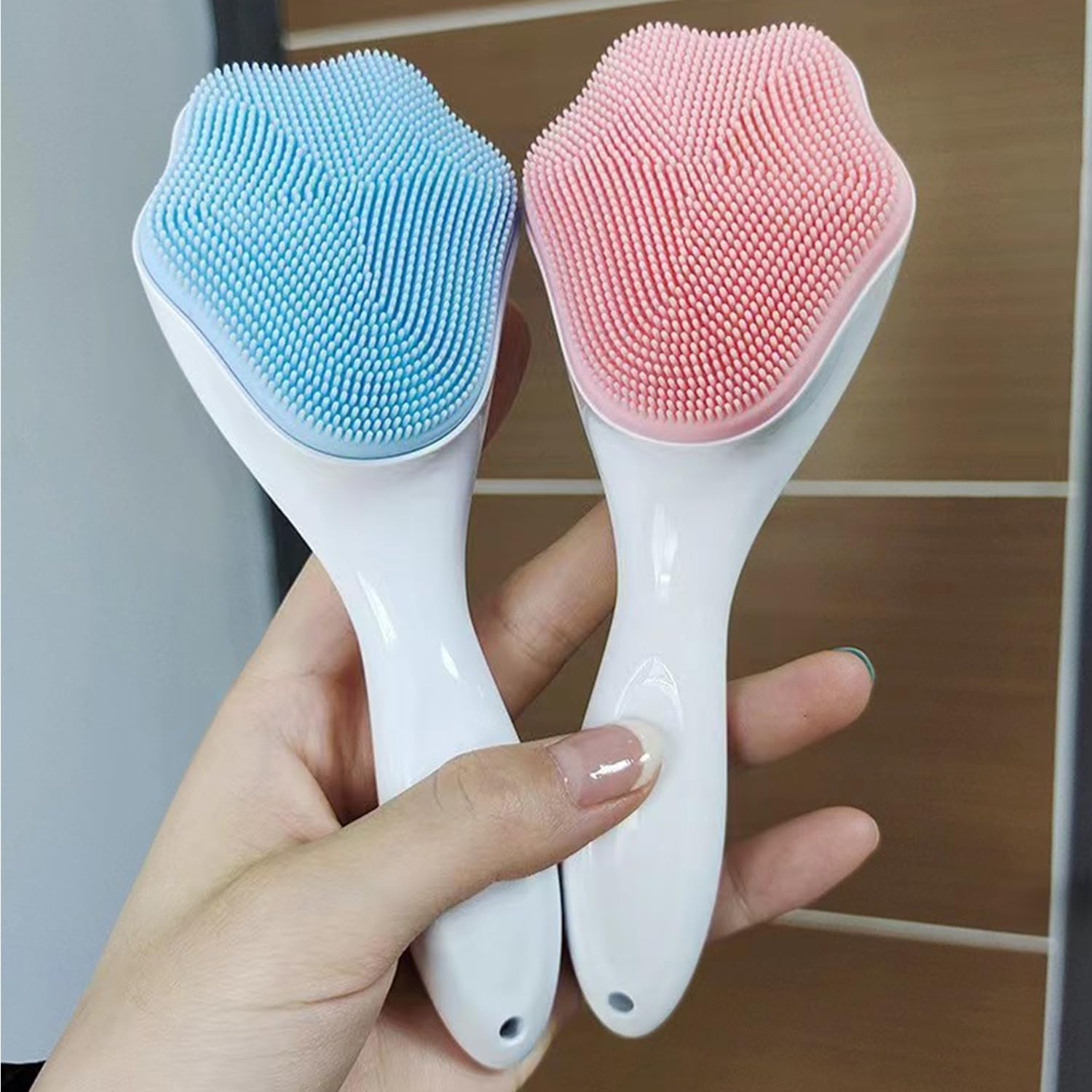 Silicone Face Scrubber and Exfoliator Brush - Facial Cleansing Brush for Blackhead, Acne, Pore, Cradle Cap - Deep Cleaning Skin Care 4 Pack image number 4
