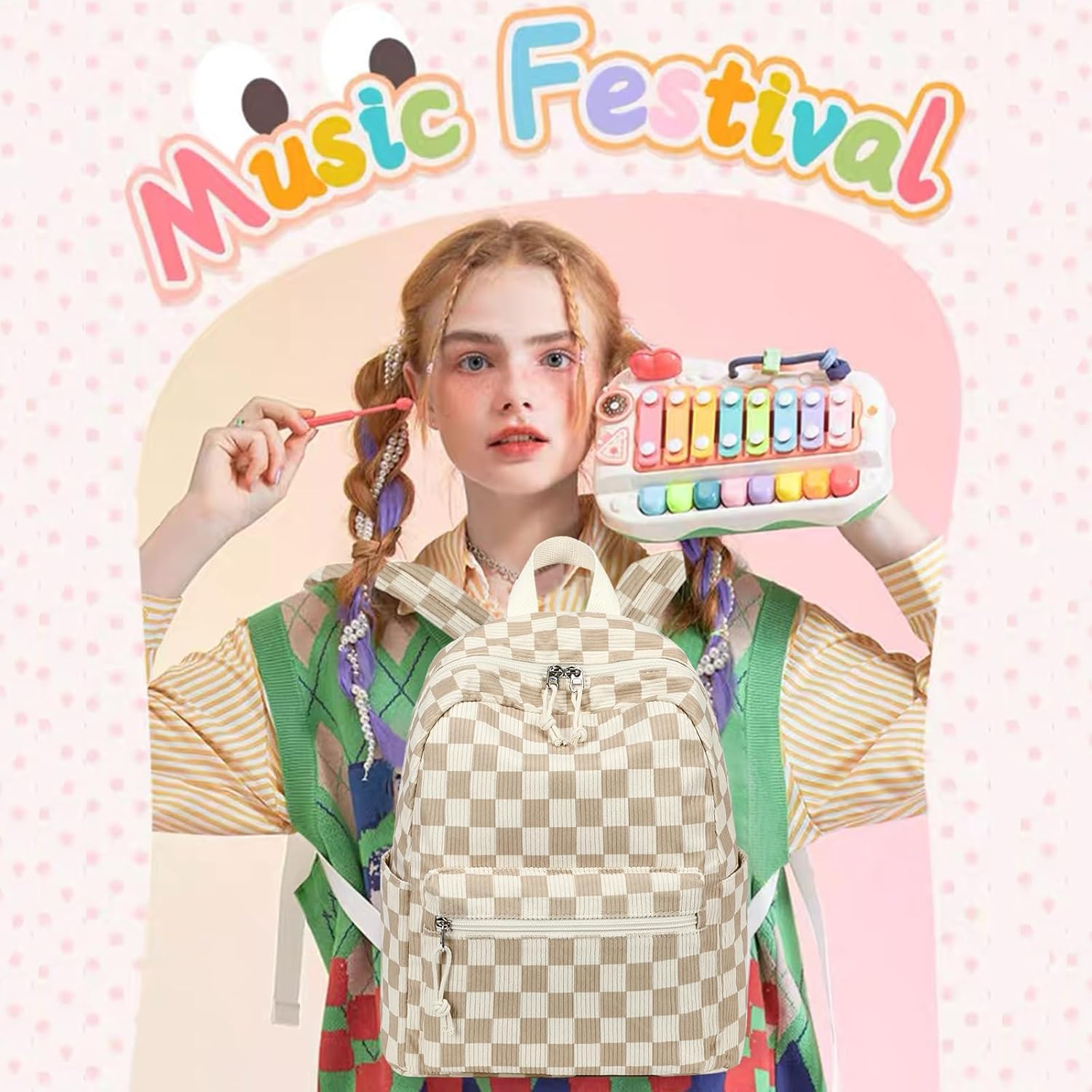 Bluboon Mini Backpacks for Girls Toddler Backpack Purse School Bookbag Kawaii Backpack Women image number 1