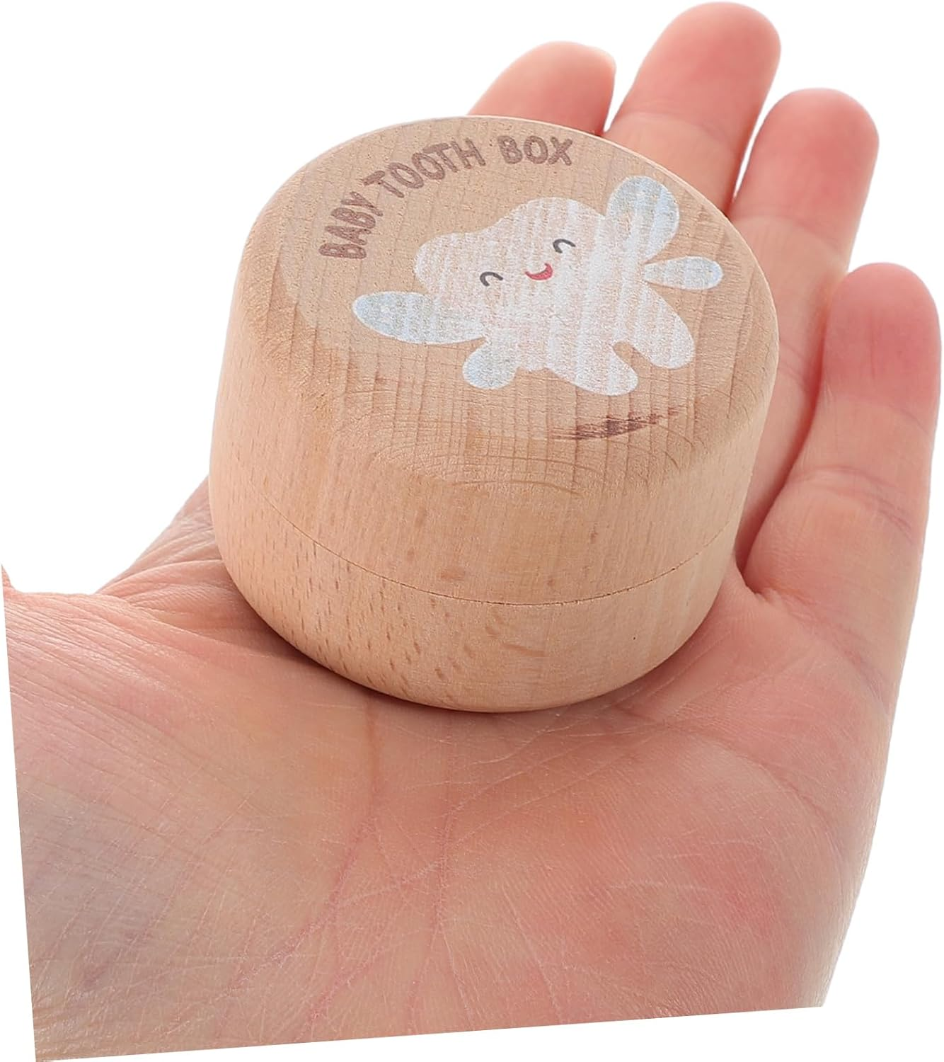 GLEAVI 2Pcs Wooden Tooth Keepsake Box Cute First Lost Teeth Box for Boys and Girls image number 6