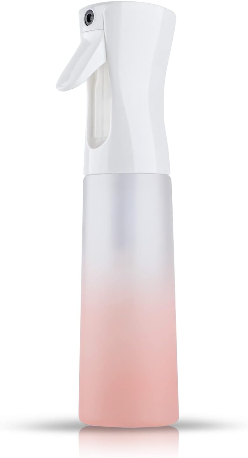 TANSHINE Water Spray Bottle for Hair Plant Fine Mister Continuous Spray Bottle for Curly Hair Styling, Cleaning, Misting & Skin Care 10Oz/300Ml (Pink) image number 2