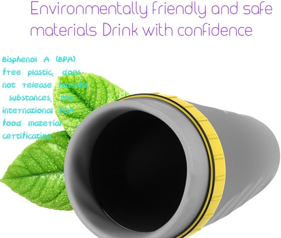 Twizz Cup, Twizz Coffee Cup, No Lid Missing, Twizz Travel Mug with Straw, Unique Twist Leak Proof Design,Cupportable Anti-Spill Creative Water Cup(Yellow-Smile Face)