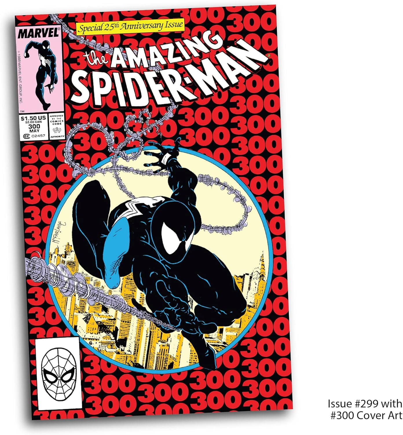 Marvel Collection 1:6Th - Spider-Man (Symbiote Suit) by Todd Mcfarlane (The Amazing Spider-Man #300)