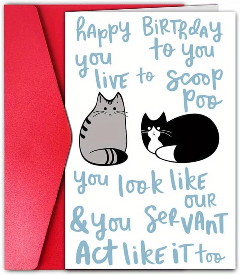 Funny Birthday Card & Gifts for Men Husband Boyfriend Him, Happy Bday Card (Red Heart 2)