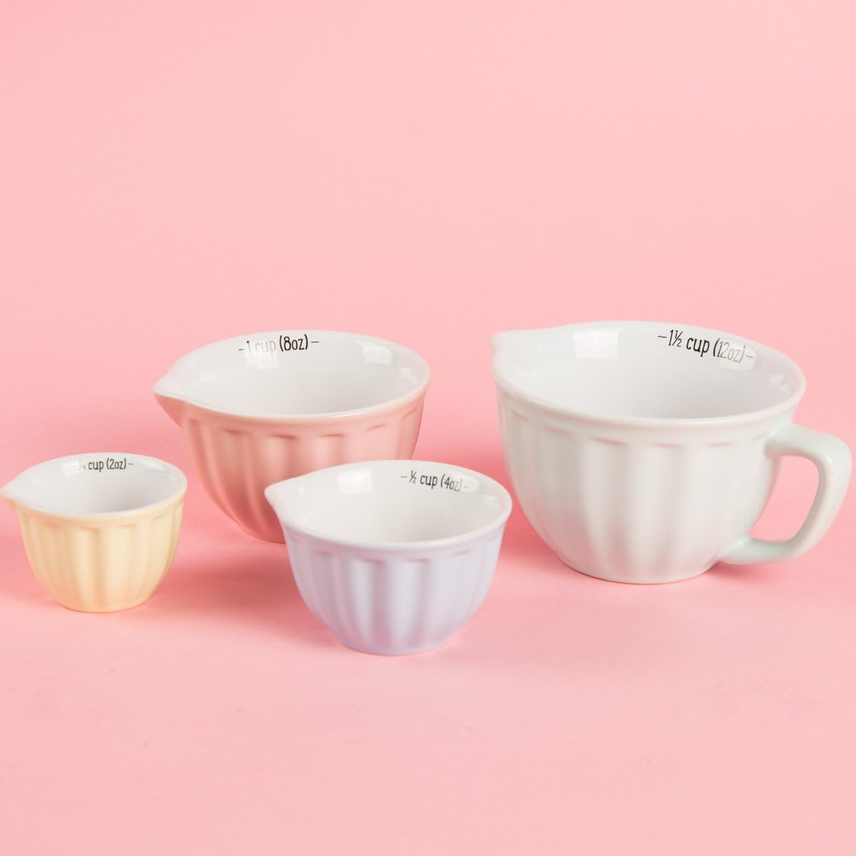 Retro Pastel Measuring Cups - Set of 4 Pcs by Sass image number 3