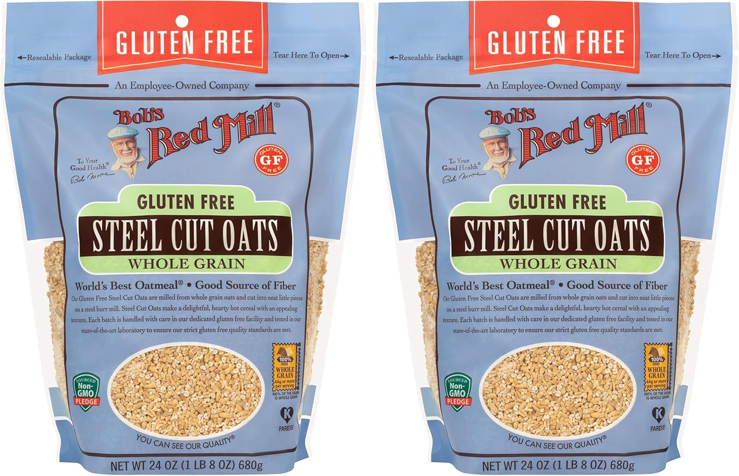 Bob'S Red Mill Bob'S Red Mill Pure Wheat Free Steel Cut Oats 680 G, 680 G, No Flavour Available image number 1