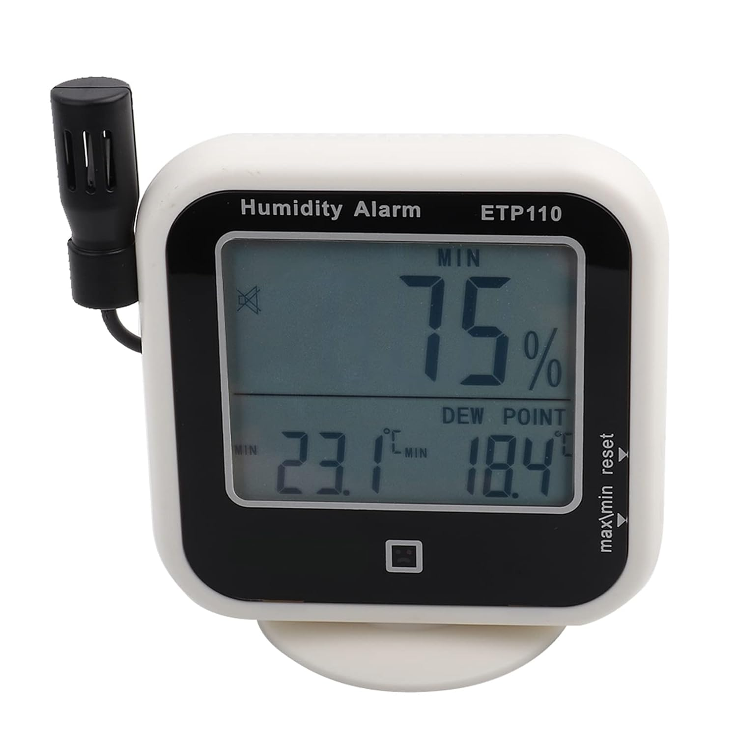 CHICIRIS LED Alarm Digital Hygrometer ETP110 Dew Point Meter - Ideal for Field Applications