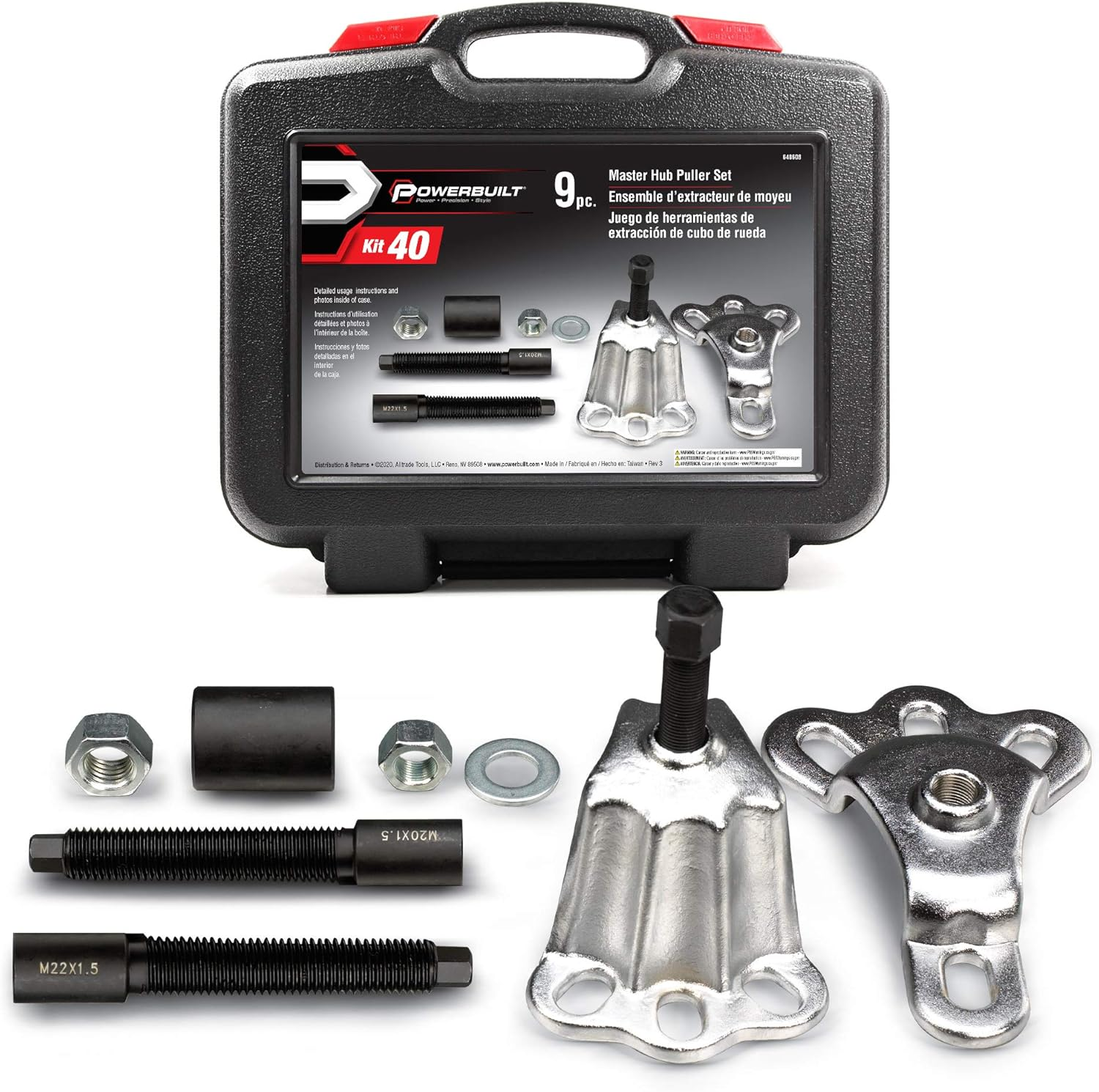 Alltrade 648996 Kit 66 Master Bearing Race and Seal Driver Tool Set image number 3