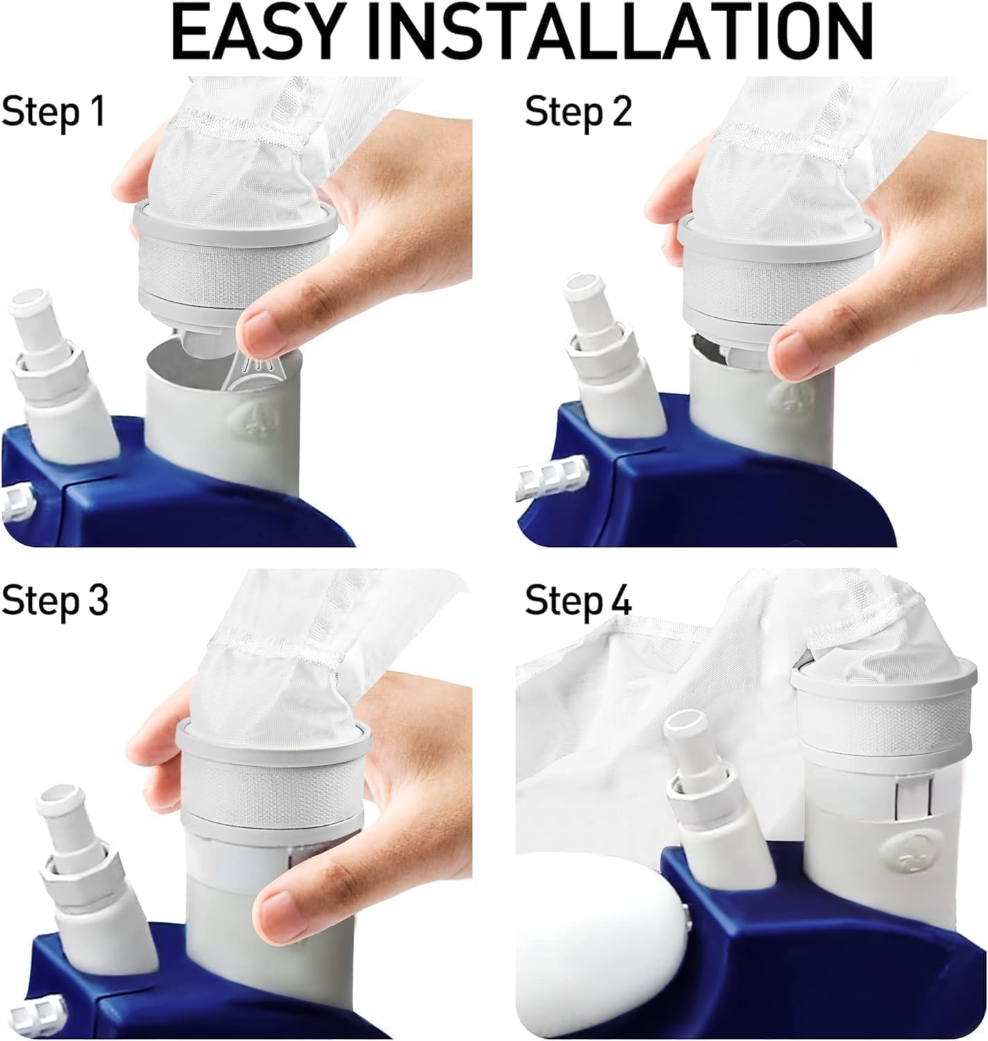 2 PCS Pool Cleaner All Purpose Bag, Fits Polaris 280, 480 Pool Cleaner Zippered All Purpose, Pool Spa Part Zippered Bag Replacement, Pool Spa Part Zippered Bag Replacement for Polaris 280, 480 image number 1