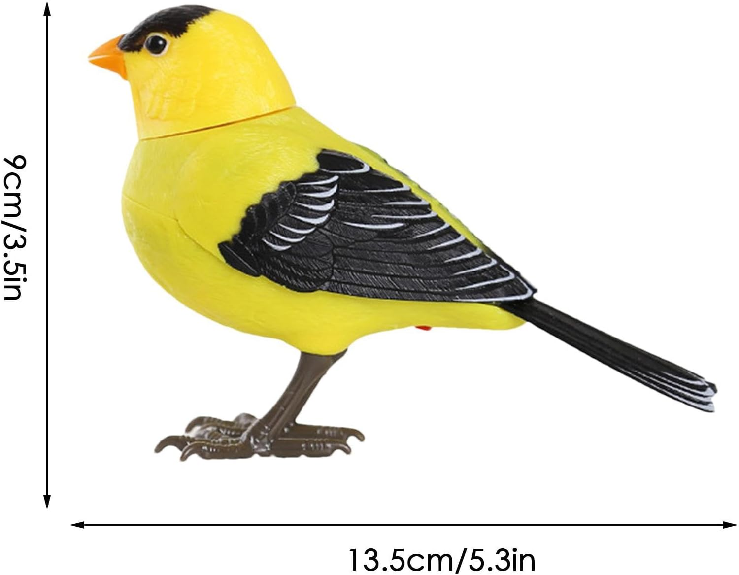 Electric Singing and Chirping Bird Toy, Motion and Sound Activated, Simulation Birds Making Sounds Interactive Toys Tree Ornaments, Pet Supplies Garden Decorations for Kids Toys - Abd03 image number 2