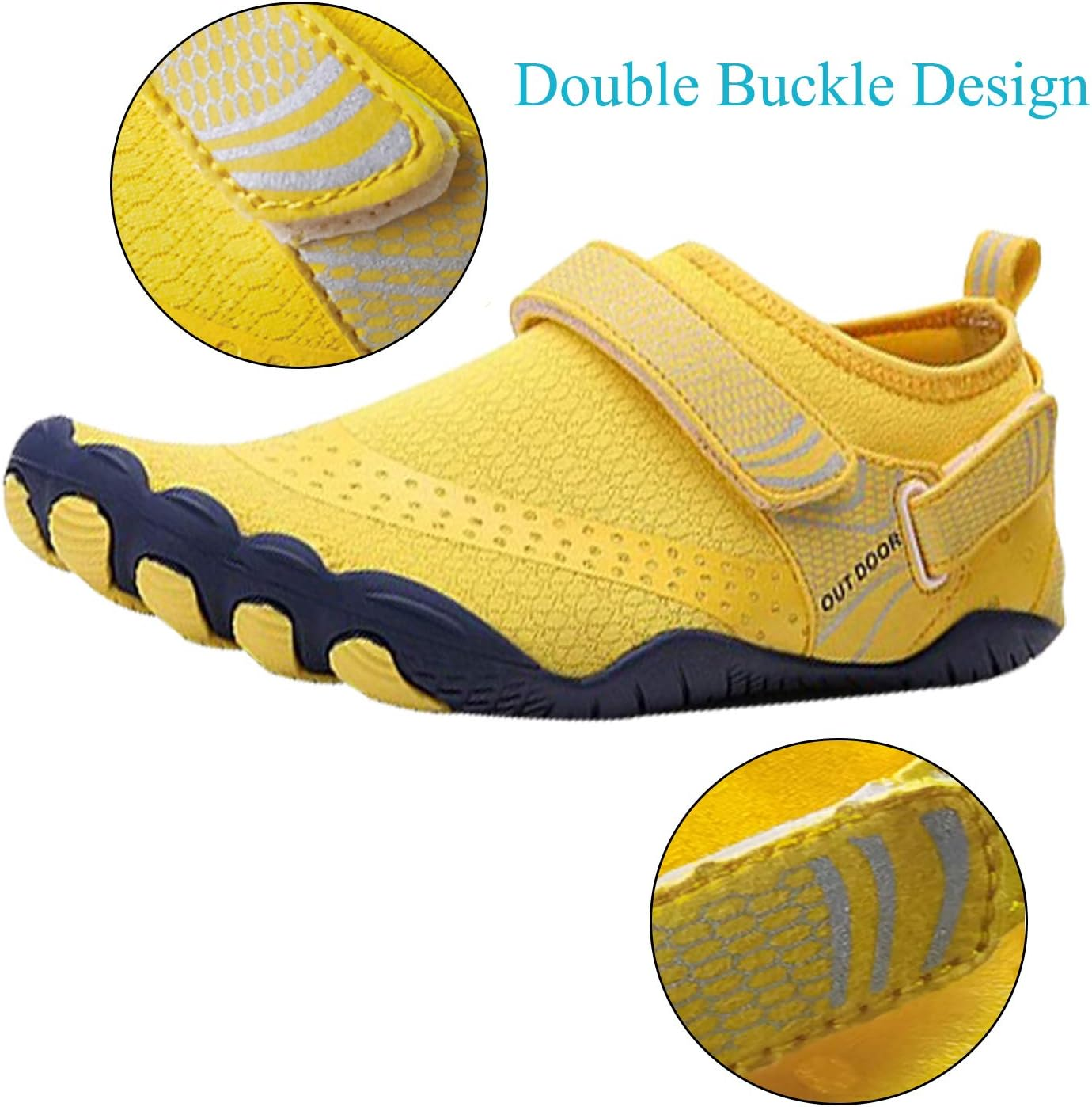 Funmoon Barefoot Water Shoes Mens Womens Quick Dry Aqua Shoes Unisex Swimming Shoes for Men, Beach, Diving, Surfing, Boating, Snorkeling Shoes image number 6