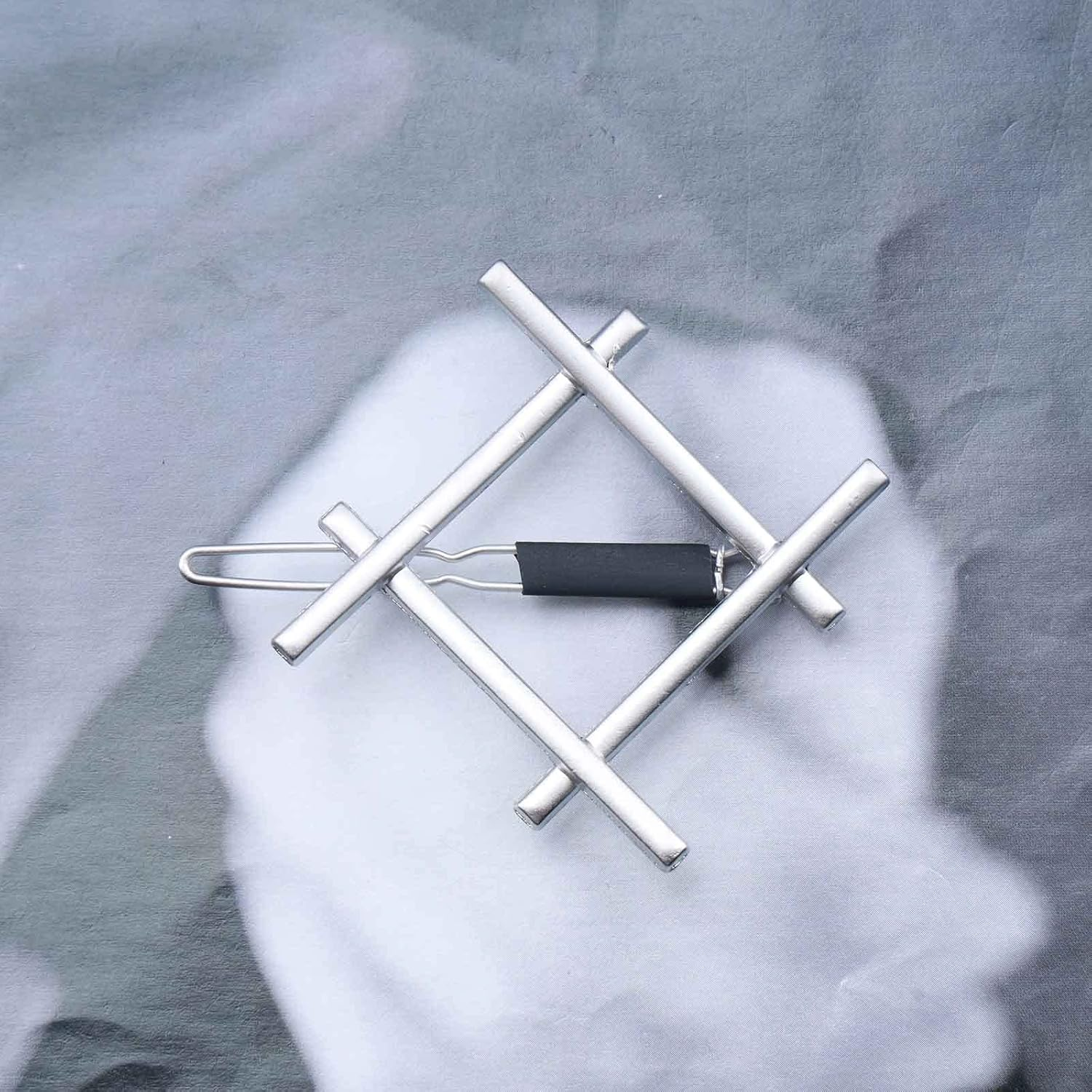 Yheakne Boho Square Silver Hollow Square Hair Clip Hair Clip Vintage Hair Clip Decorative Hair Clip Hair Accessories for Women and Girls (Square) image number 3