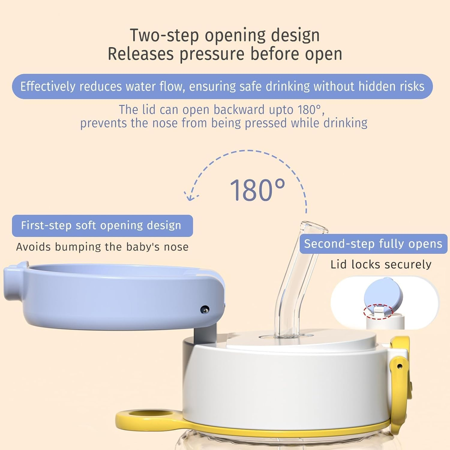 Evorie Tritan Kids Water Bottle with Straw, 13Oz Bpa-Free Leak Proof Drinking Bottle for School & Travel, Lightweight Clear Water Bottle with Carry Strap, Dishwasher Safe, for Kids Ages 3+ (Fish) image number 5