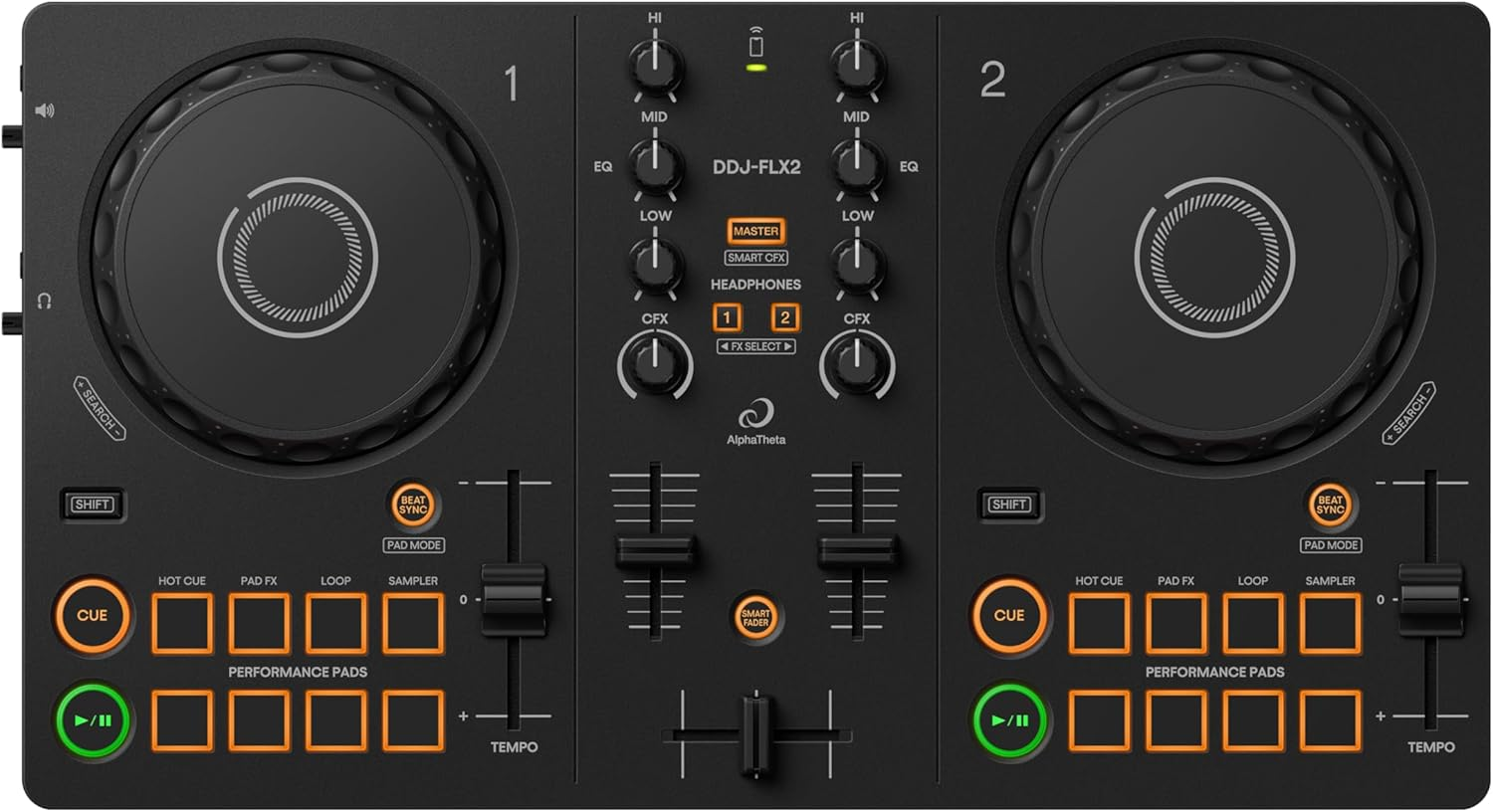 Alphatheta DDJ-FLX2 Compact 2-Channel DJ Driver
