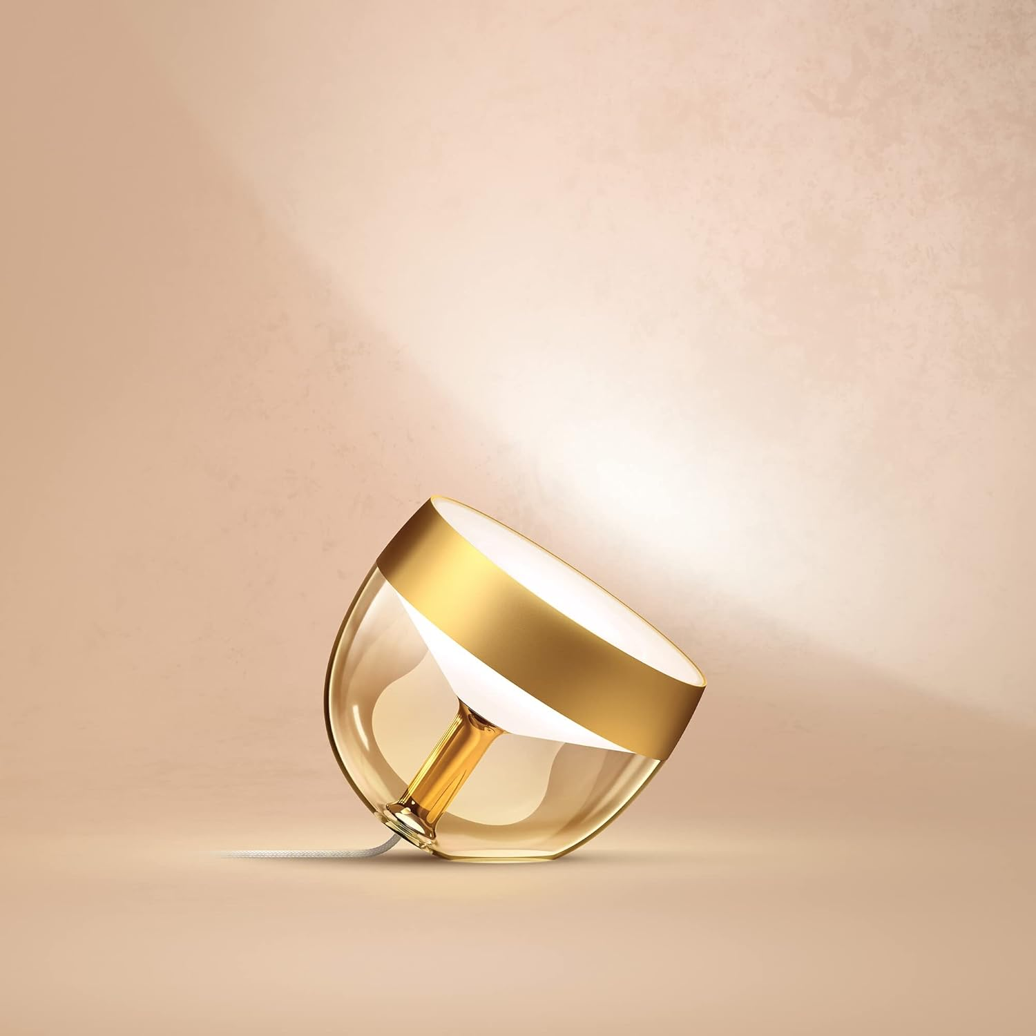 Philips Hue Iris White and Colour Ambiance Smart Table Light V4 [Gold] with Bluetooth, Compatible with Alexa, Google Assistant and Apple Homekit image number 4