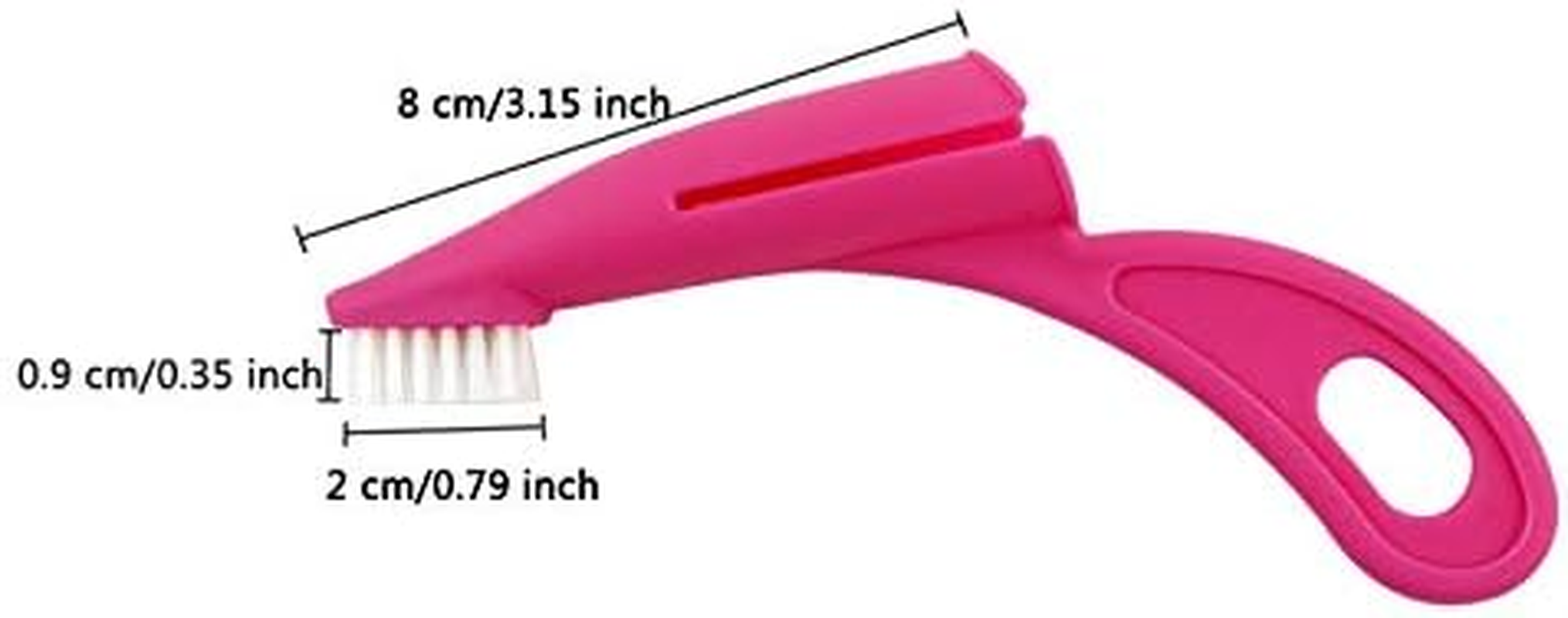 Cat Finger Toothbrush Soft Ergonomic Handle Dog Toothbrush Nylon Safe Teeth Whitening (White, One Size)