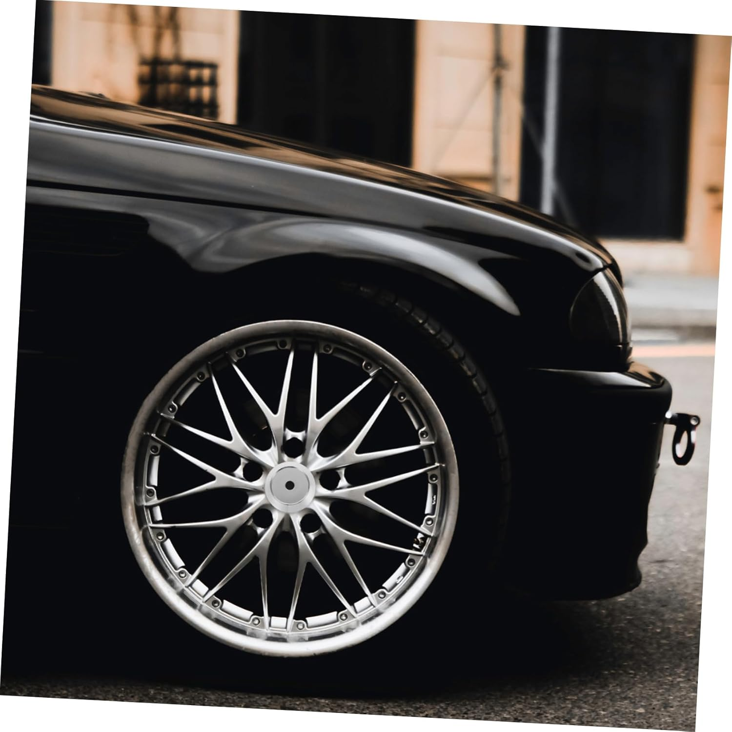 JUMPLAWN 4Pcs Car Wheel Center Hub Cover Automotive Rim Protector Elegant Design Material for Optimal Wheel Condition