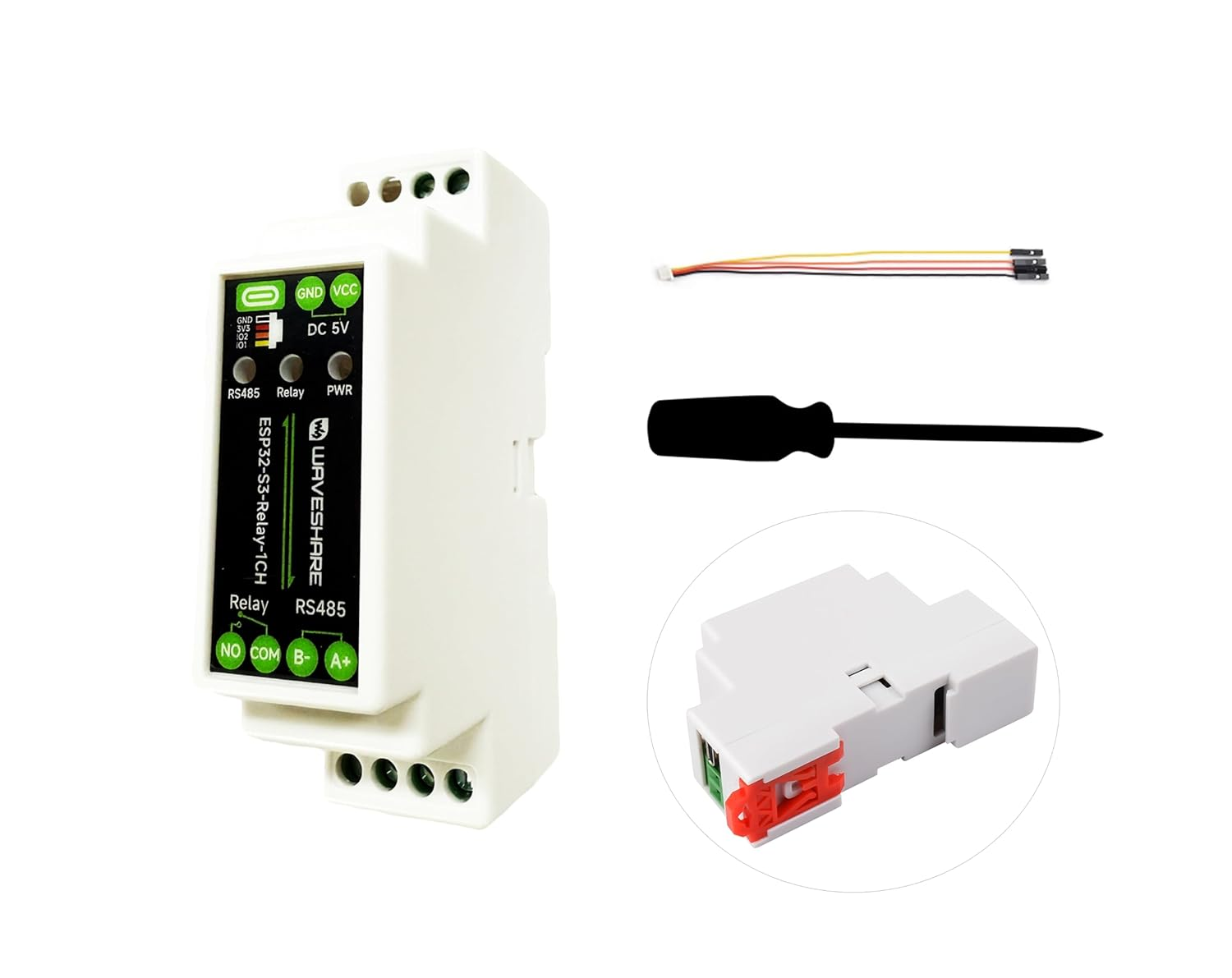 Industrial 1-Ch ESP32-S3 Wifi Relay Module, Support RS485 and Bluetooth/Wifi Remote Control, Better for RS485 Modbus Industrial Modules or Sensors, Built-In Protection Circuits, Safe & Stable image number 2