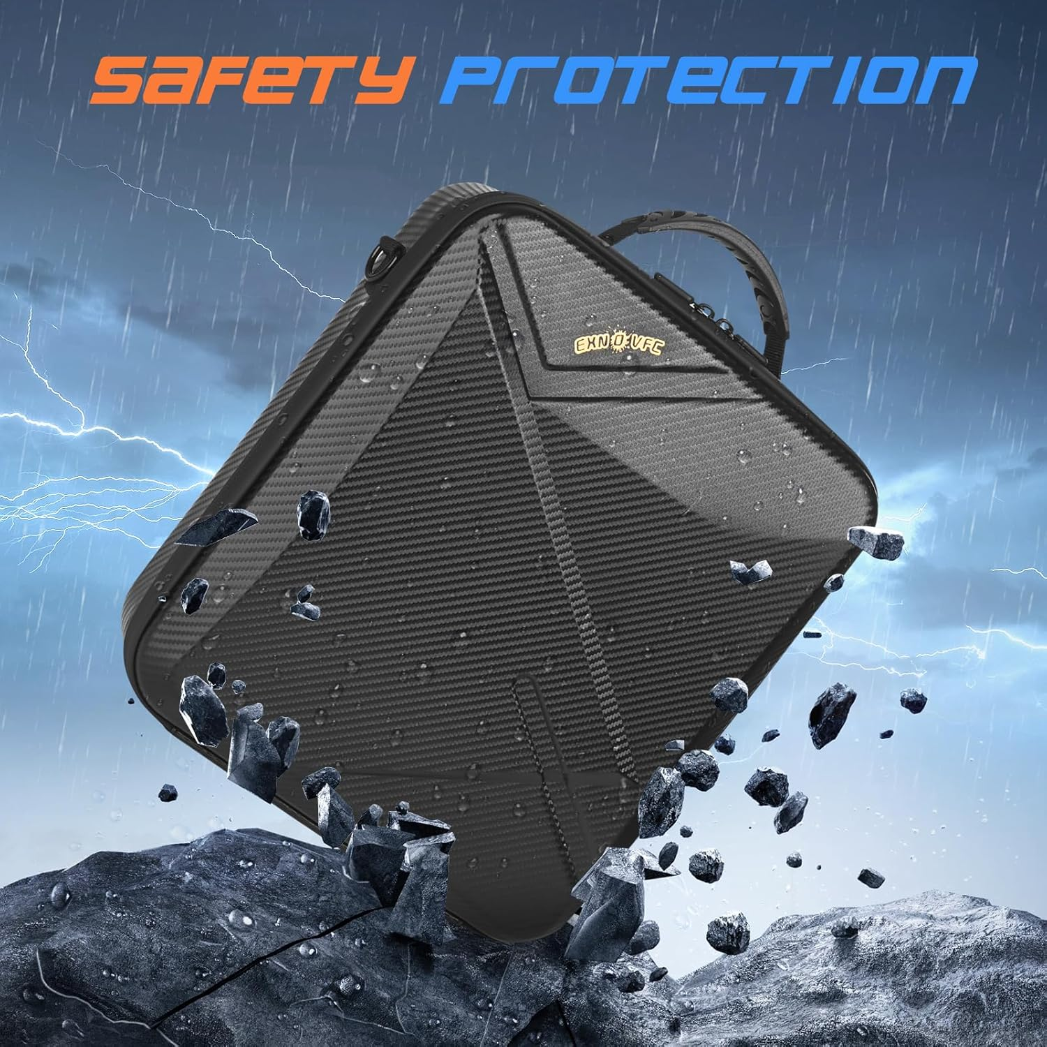 Starlink Mini Travel Case for RV Camping, Portable Waterproof Storage Bag with Shoulder Strap, Fits Starlink Mini Accessories and Pipe Adapter (Before May 2025) image number 3