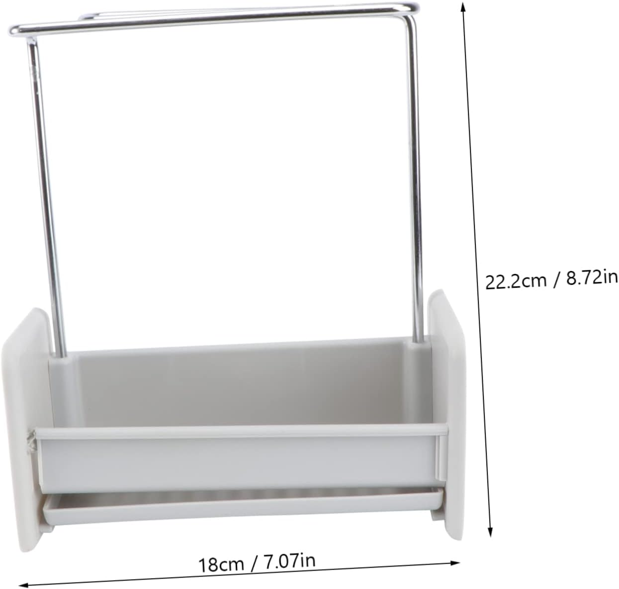 LABRIMP Elegant Modern Design Sink Rack Dish Drying Rack over Sink Kitchen Wall Storage Cleaning Cloth Holder image number 5