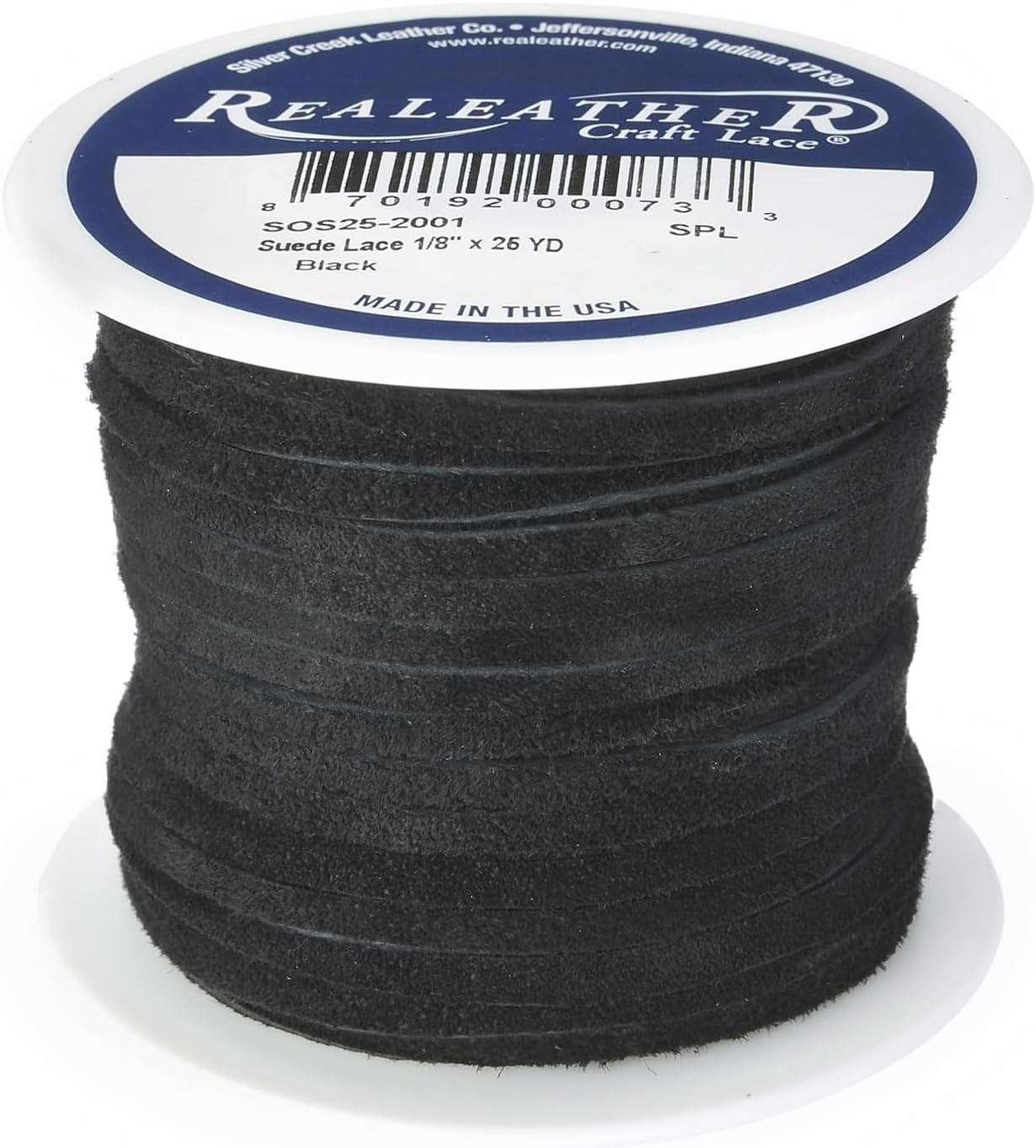 Realeather Crafts Suede Lace, 0.125-Inch Wide and 25-Yard Spool, Red - Dark Brown image number 5