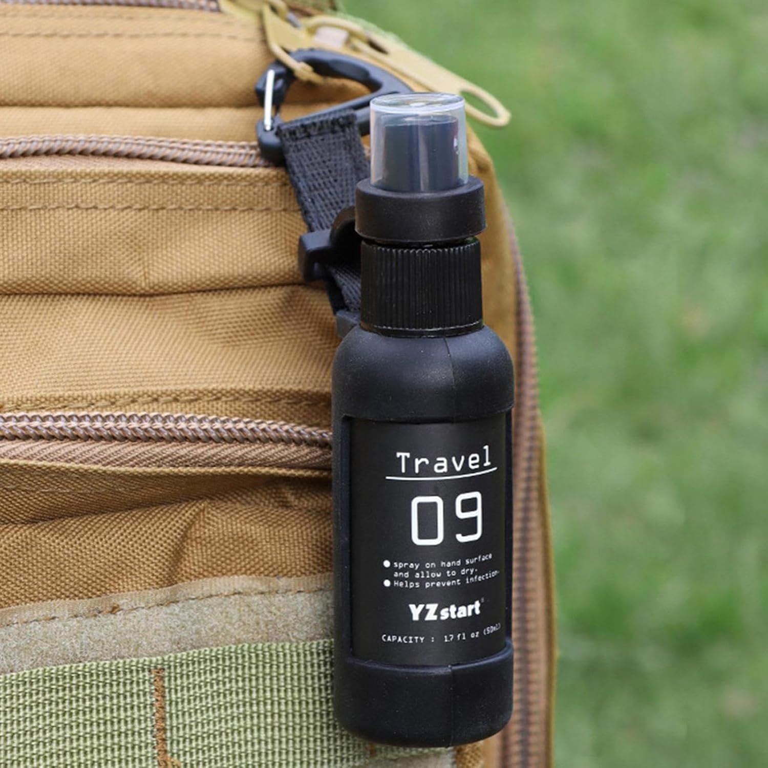 Travel Spray Bottle | 50 Ml Refillable Liquid Spray Bottle with Rope with Hook | Portable Cosmetic Container with Silicone for Perfumes, Hand Cleaners image number 2