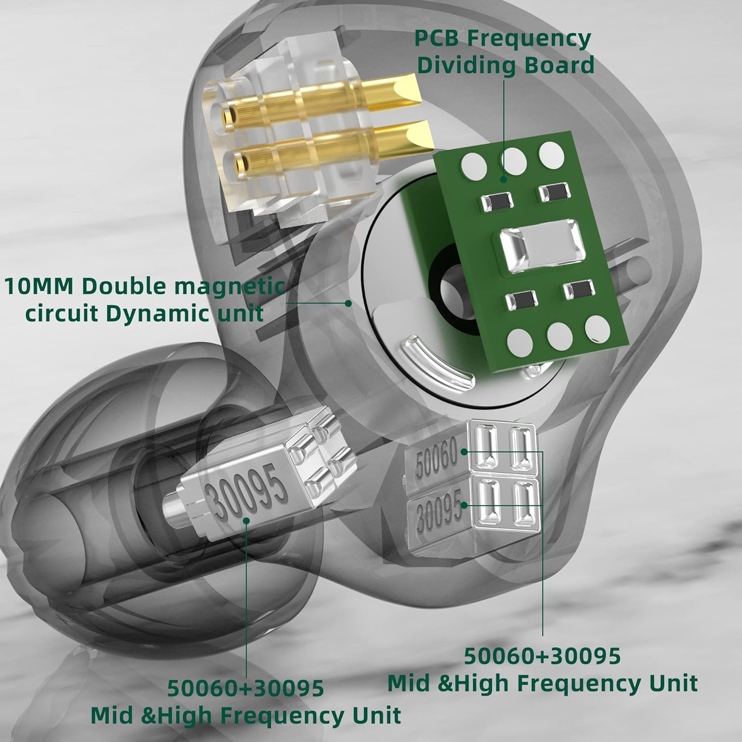 KZ CCA C10 Earbuds with Microphone