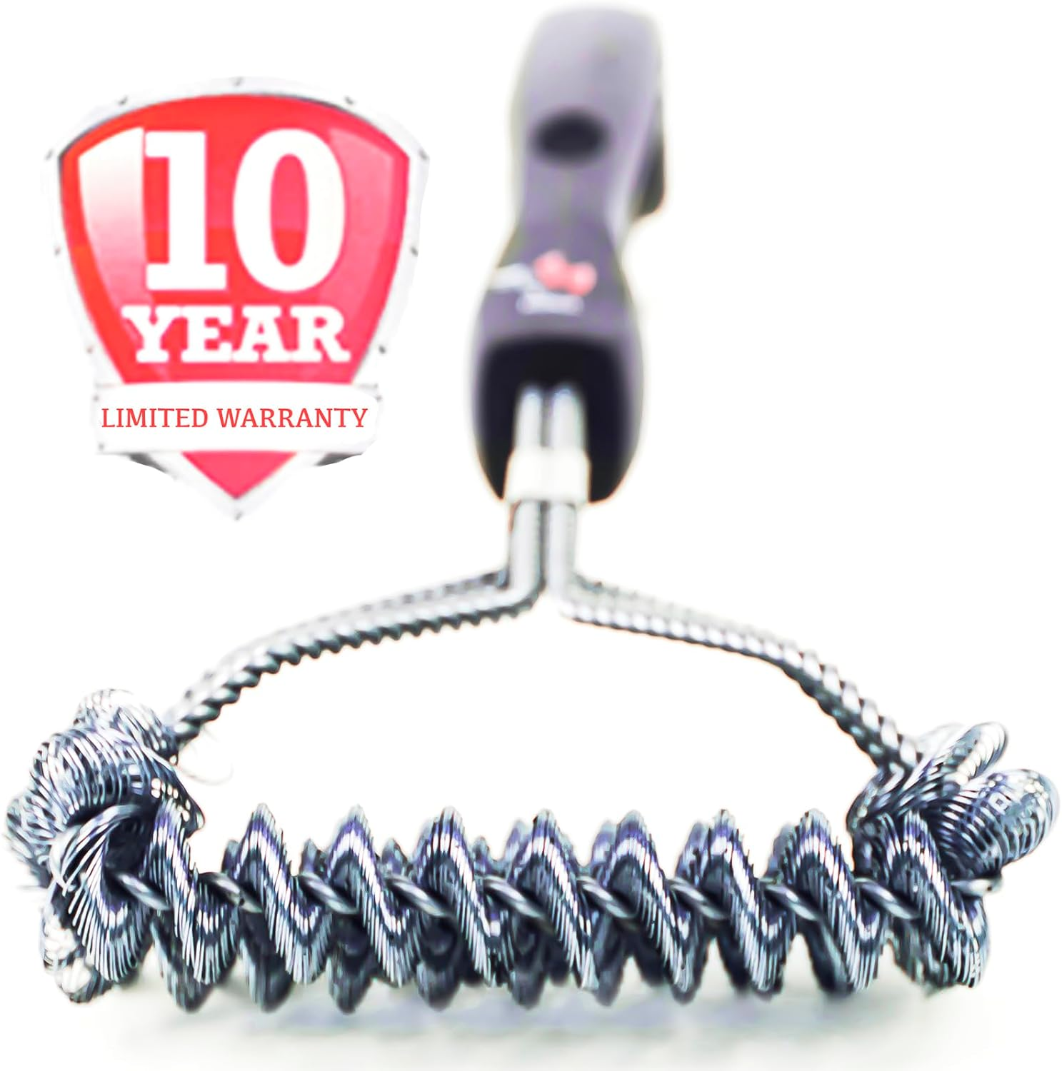 Kona Safe/Clean Grill Brush - Bristle Free BBQ Grill Brush - 100% Rust Resistant Stainless Steel Barbecue Cleaner - Safe for Porcelain, Ceramic, Steel, Cast Iron - Great Grilling Accessories Gift image number 1