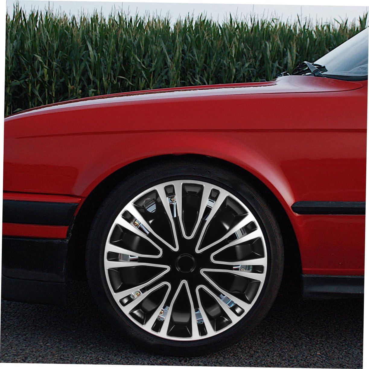 OSOLADY 2Pcs Decorative Hubcaps for Cars Automotive Wheel Hub Caps Car Hub Cap Vehicle Wheel Cover Decor image number 4