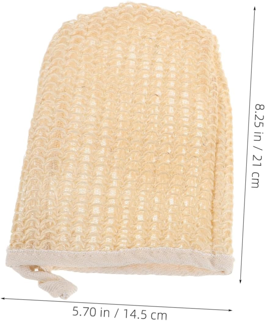 NULYLU 2Pcs Sisal Gloves Women Bathing Gloves Exfoliating Bathing for Cleaning Reusable image number 5