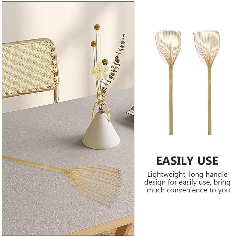 Mipcase Fly 2Pcs Manual Insect Mosquito Bug Long Handle Flyswatter Bamboo for Summer Mosquito image number 3