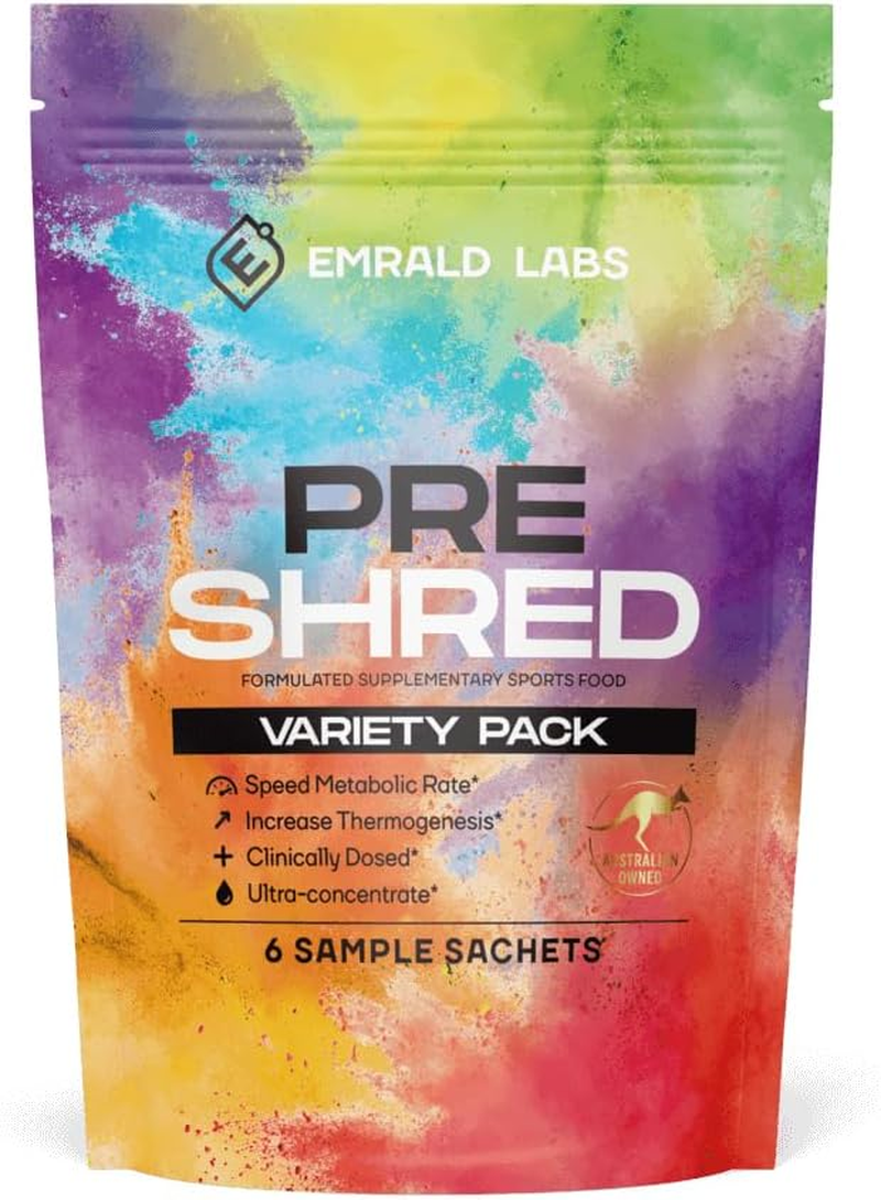 Pre Shred | Variety Pack by Emrald Labs | Pack of 6 image number 1