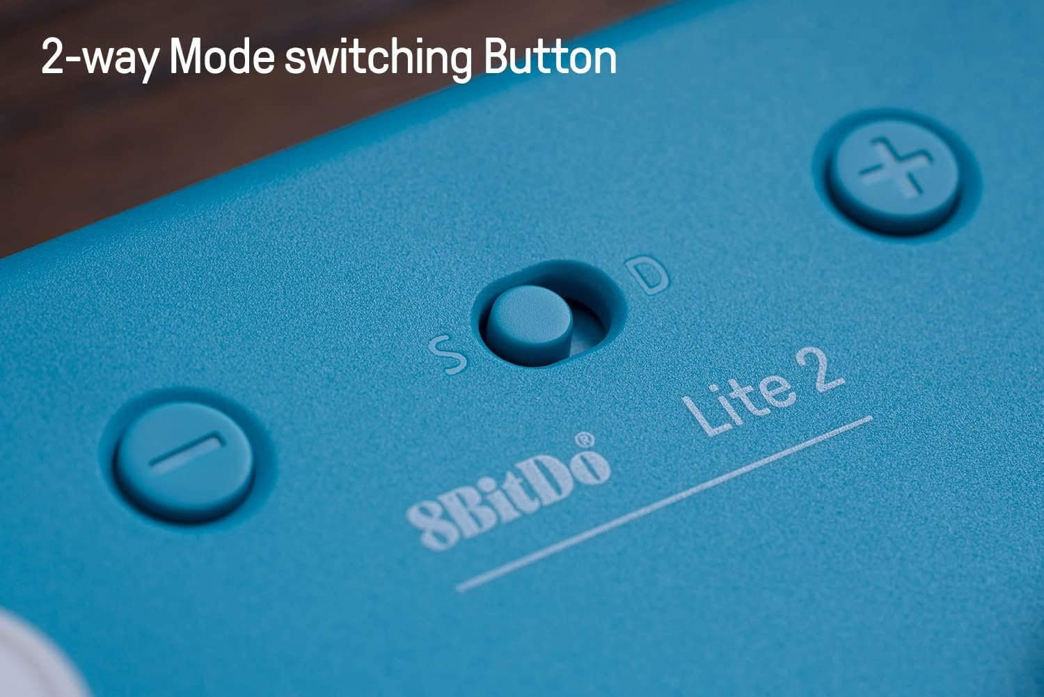 8Bitdo Lite 2 Bluetooth Controller with Motion Controls, Linear Motors Vibration, Joysticks, Triggers and D-Pad, Wireless Gamepad for Switch, Android & Raspberry Pi (Turquoise) image number 2