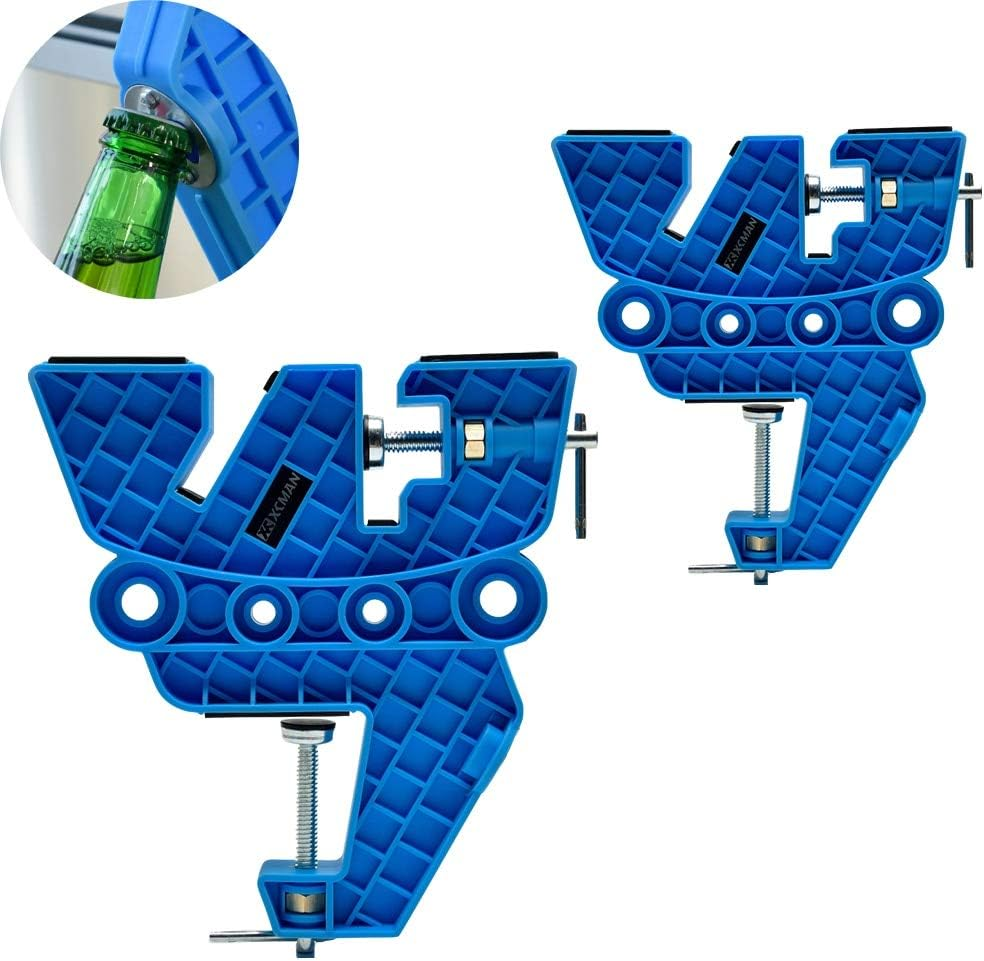 XCMAN Ski Snowboard Vise for Tuning,Waxing and Repair,Set of Non-Slip Vice Grips with Horizontal and Vertical and Tilt Working Positions,Rubber Ski Brake Retainers,Pair image number 4