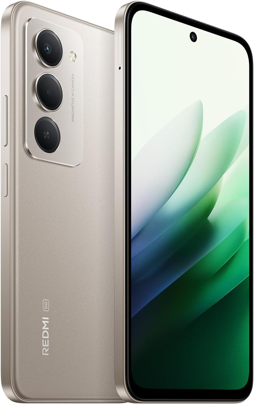 Xiaomi Redmi 15 5G (AU Version), Smartphone 128GB, 6.9" FHD+ Dotdisplay 144Hz, Snapdragon&reg; 6S Gen 3, 6Nm Process, Octa-Core CPU, 50MP Main Camera, 7000Mah, Titanium, Charger Not Included image number 1