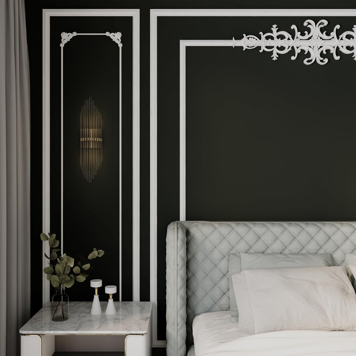 40Cmx3M Dark Green Peel and Stick Wallpaper Solid Color Matte Contact Paper Self Adhesive Removable Waterproof Cabinet Vinyl Wrap 3D Thick Stick on Wallpaper for Furniture Countertop Drawer Decor DIY image number 4