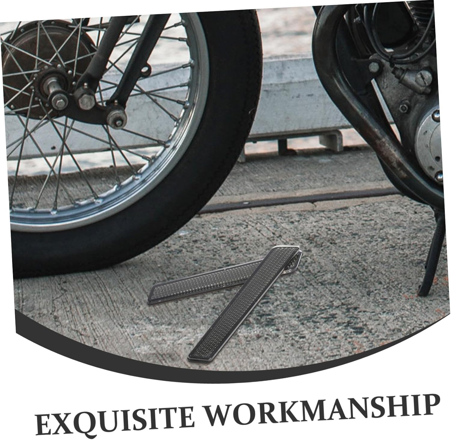 Alipis Motorcycle Reflective Strips Saddle Bag Motorcycle Covers Saddle Bag Reflector Accessories Reflector Inserts Black Grey Abs - Grey image number 3