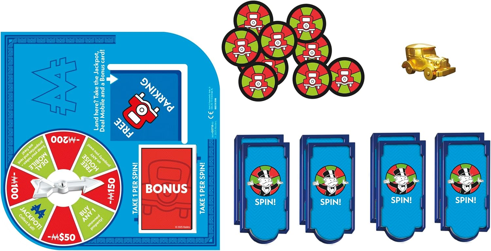 Monopoly Free Parking Jackpot Expansion | Add More Fun to Classic Monopoly Game and Play Faster | Ages 8+ | 2-6 Players | 40 Mins. | Family Board Games image number 1