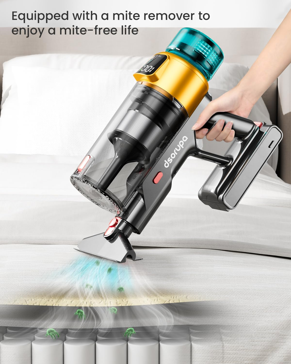 Cordless Vacuum Cleaner, 580W 48KPA 70Mins Vacuum Cleaners for Home, Stick Vacuum with Charging Dock Station, Anti-Tangle Wireless Vacuum, Rechargeable Cordless Vacuum image number 3