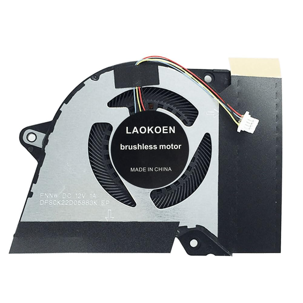 New Replacement Cooling Fans for ASUS Rog Zephyrus G14 GA401Q GA401QC GA401QE GA401QH GA401QM GA401QEC-K2064T Laptop 13NR05S0AP0101 13NR05S0AP0201 DFSCK221151818 FNNX DFSCK22D05883K FNNW DC12V image number 1