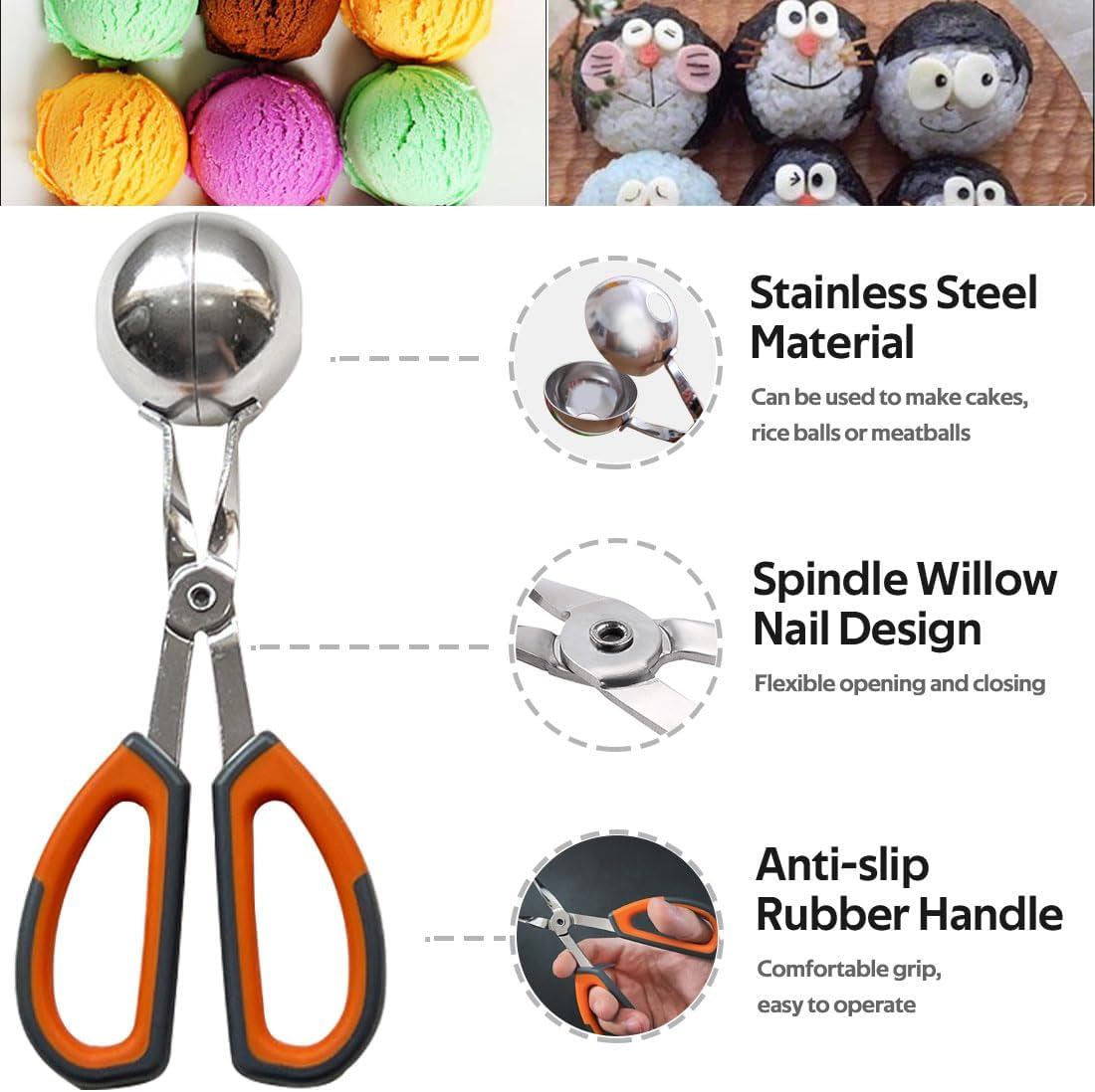 Betterjonny Cake Pop Treat Bag Set, Including 100 Parcel Bags 100 Papery Treat Sticks 800 Metallic Twist Ties and Meat Baller, Cake Pops Making Tools for Candies, Chocolates and Cookies image number 2