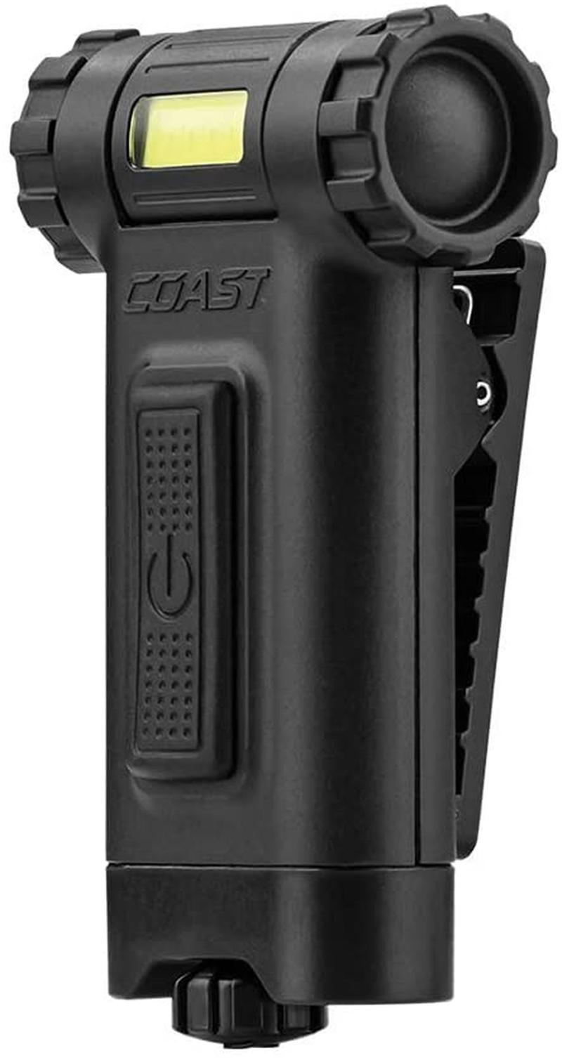 Coast HX4 80 Lumen Dual Color (White & Red) Magnetic LED Clip Light with Beam Rotation, Black image number 1