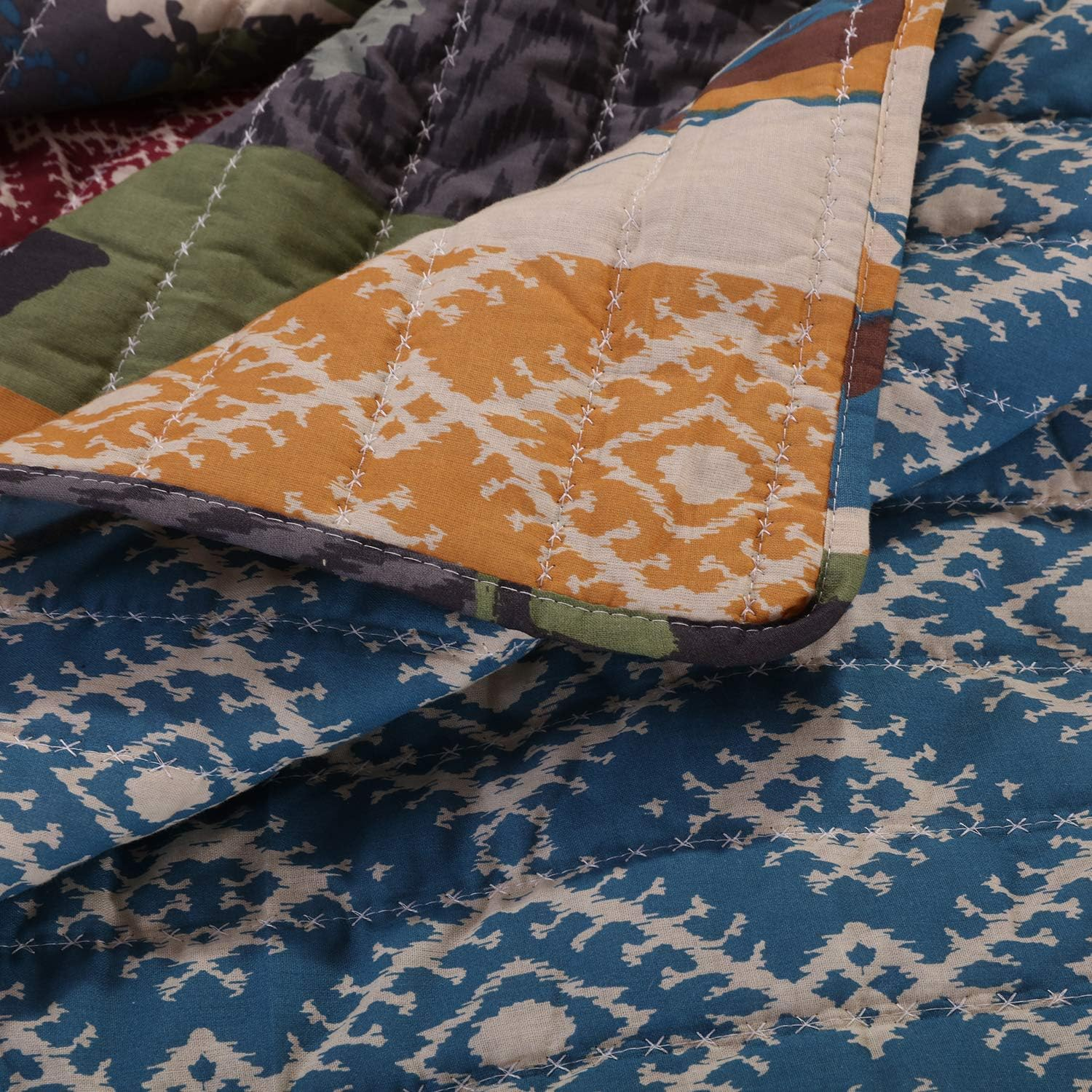 Greenland Home Black Bear Lodge Quilt Set, 5-Piece King - Includes Two Pillows