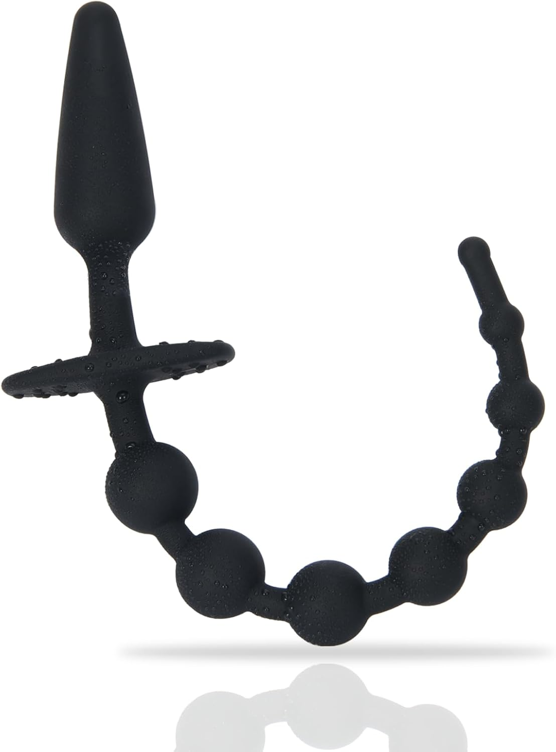 Beginner Anal Beads Butt Plug with 7 Anal Balls, Progressive Design Anal Chain Sex Toys for Men Women, Flexible Silicone Stimulator for Vaginal Anus Dilator Prostate Massage (Beginner Version) image number 3