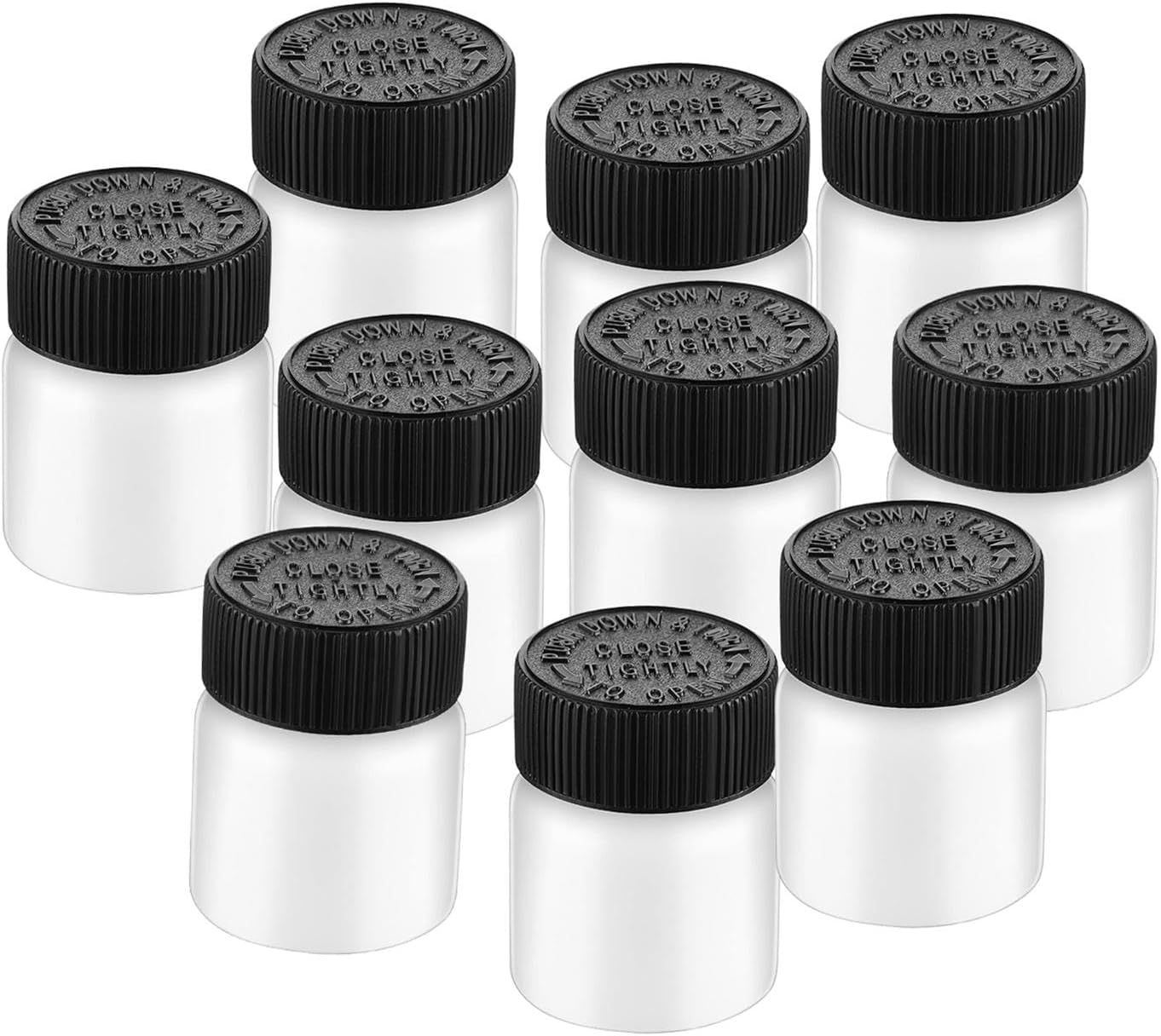 10Pcs Touchup Paint Bottle,Empty Touch up Paint Bottle,With Brush and Lid,30Ml Reusable Paint Touch up Bottles image number 5