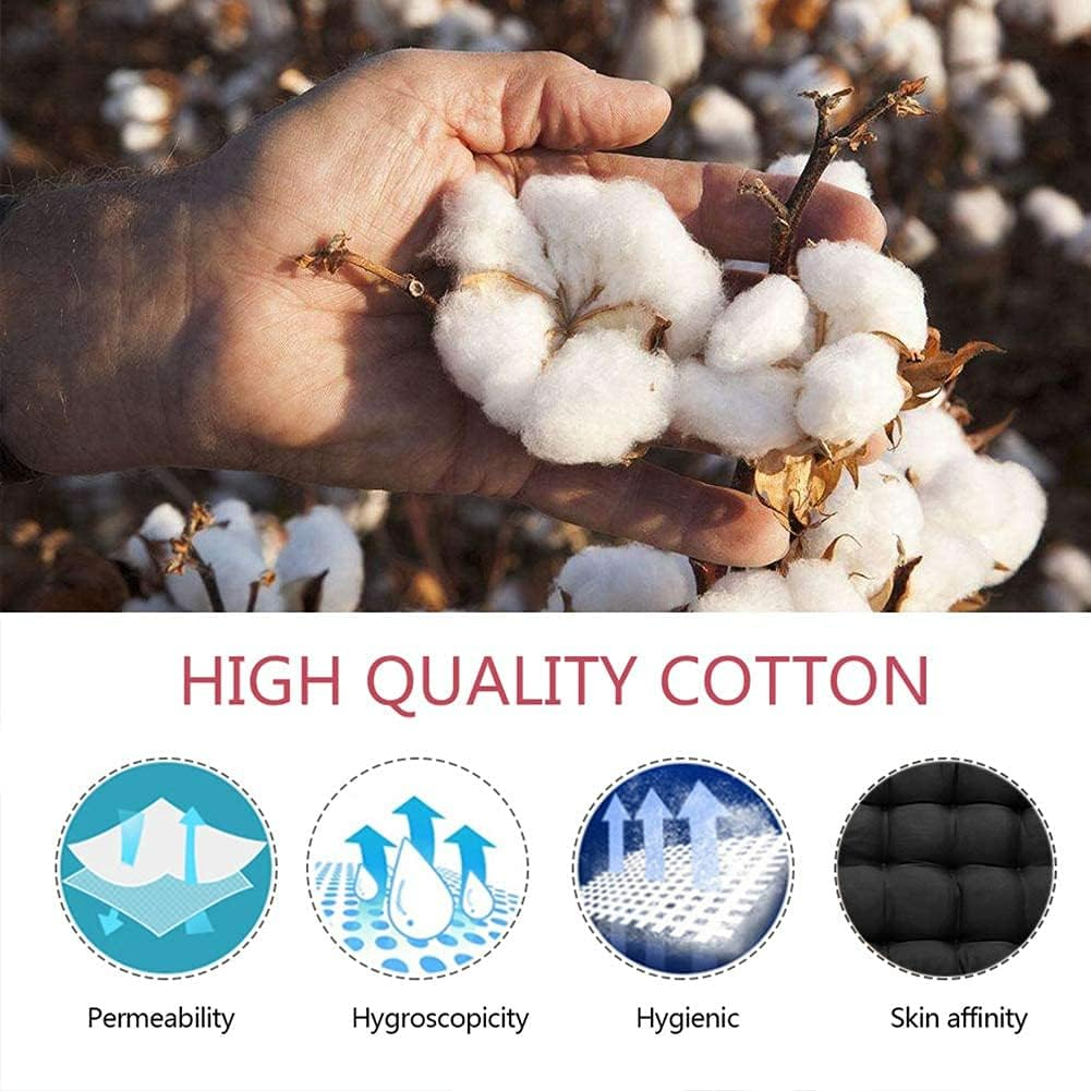 Waterproof Lounger Seat Cushions Outdoor Loveseat Bench Seat Pads Tufted Bench Cushion (39.4 X 19.7 Inch, Khaki) image number 4