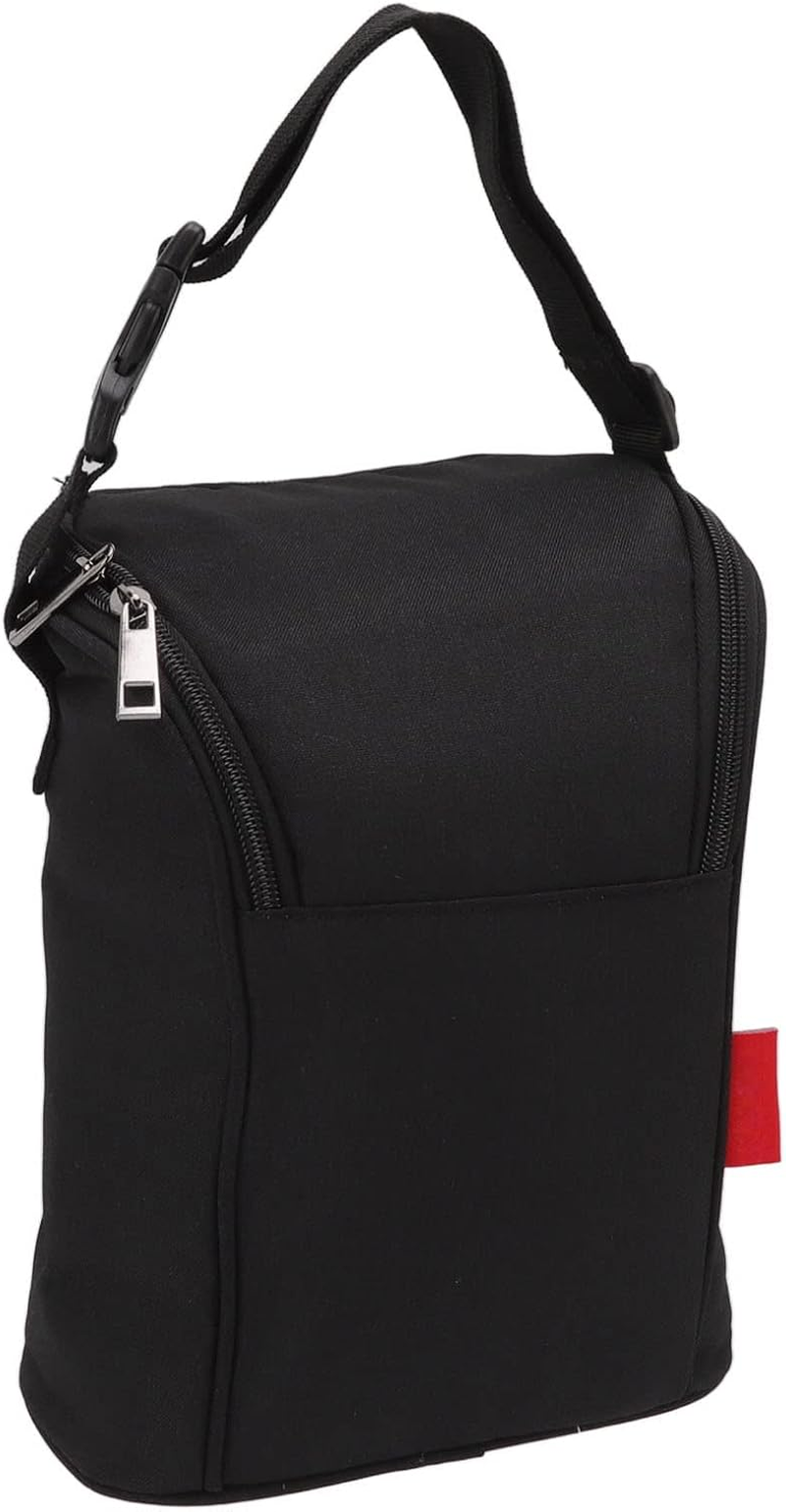 Insulated Baby Bottle Bag, Waterproof Nylon Insulated Bottle Bag, Baby Bottle Cooler Tote Bag, Thermal Bag Bottle Storage Bag, Breastfeeding Essential, Baby Bottles Milk (Black) - Black image number 3