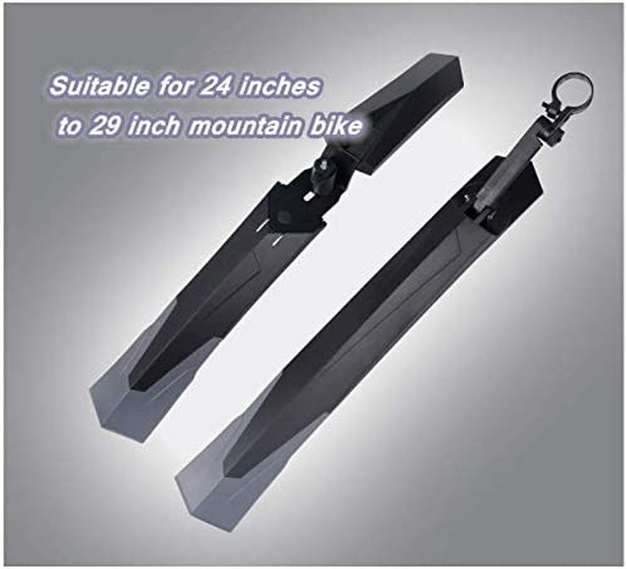 YUNNUO Bike Mudguard,3 Parts-Universal Full Fenders Set, Mountain Bike Front and Rear Mud Guard image number 3