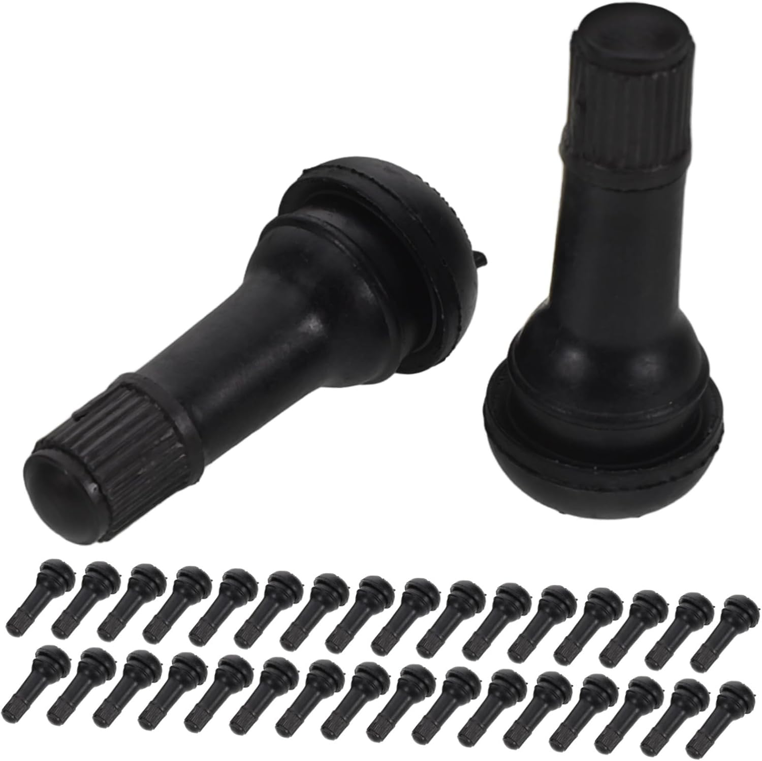 LOORGVEL 100Pcs Robust Tire Valve Stems Tubeless Rubber Valve Stems Automotive Accessories for Car Tyre Replacement image number 5