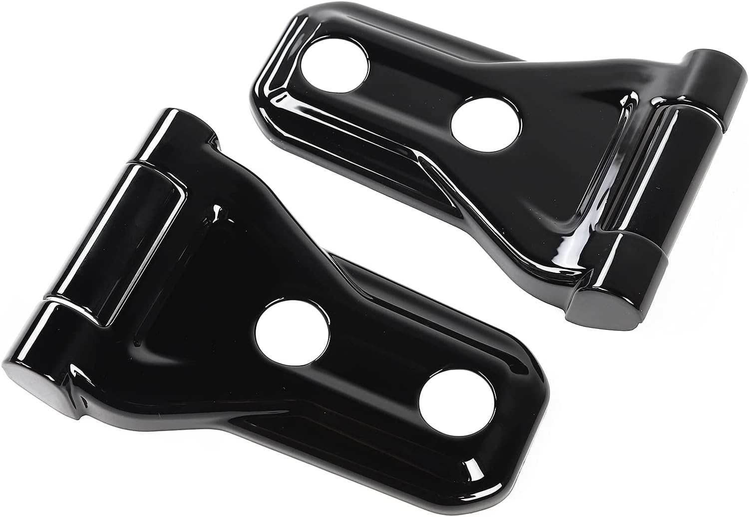 RT-TCZ Hood Hinge Cover Exterior Decoration Kits Accessories for 2018-2023 Jeep Wrangler JL JLU and Gladiator JT (Black) - Black image number 5